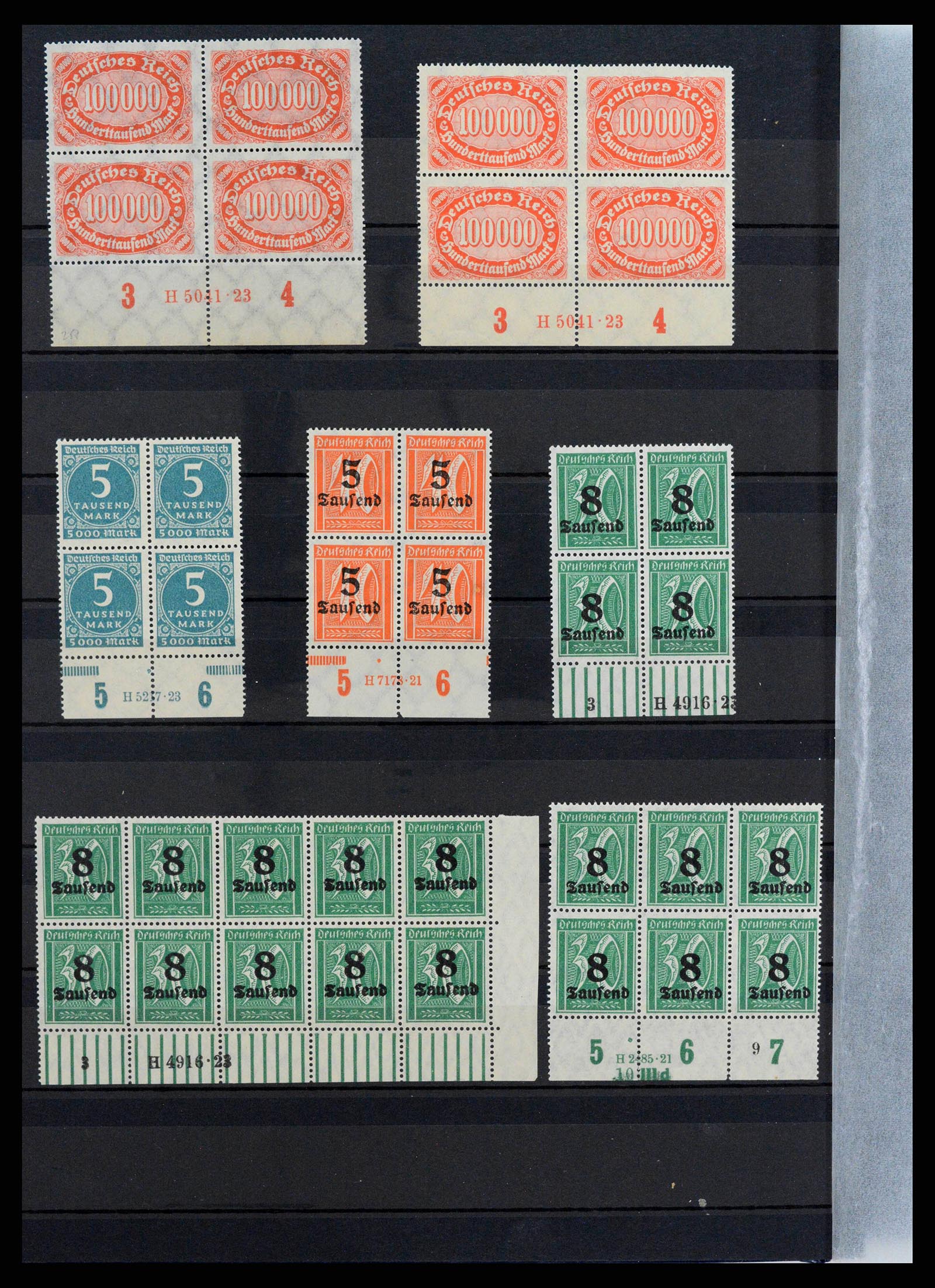 38417 0008 - Stamp collection 38417 German Reich infla 1922-1923.