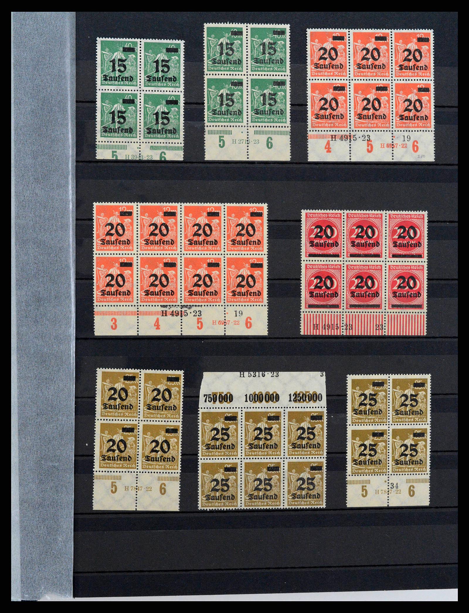 38417 0009 - Stamp collection 38417 German Reich infla 1922-1923.