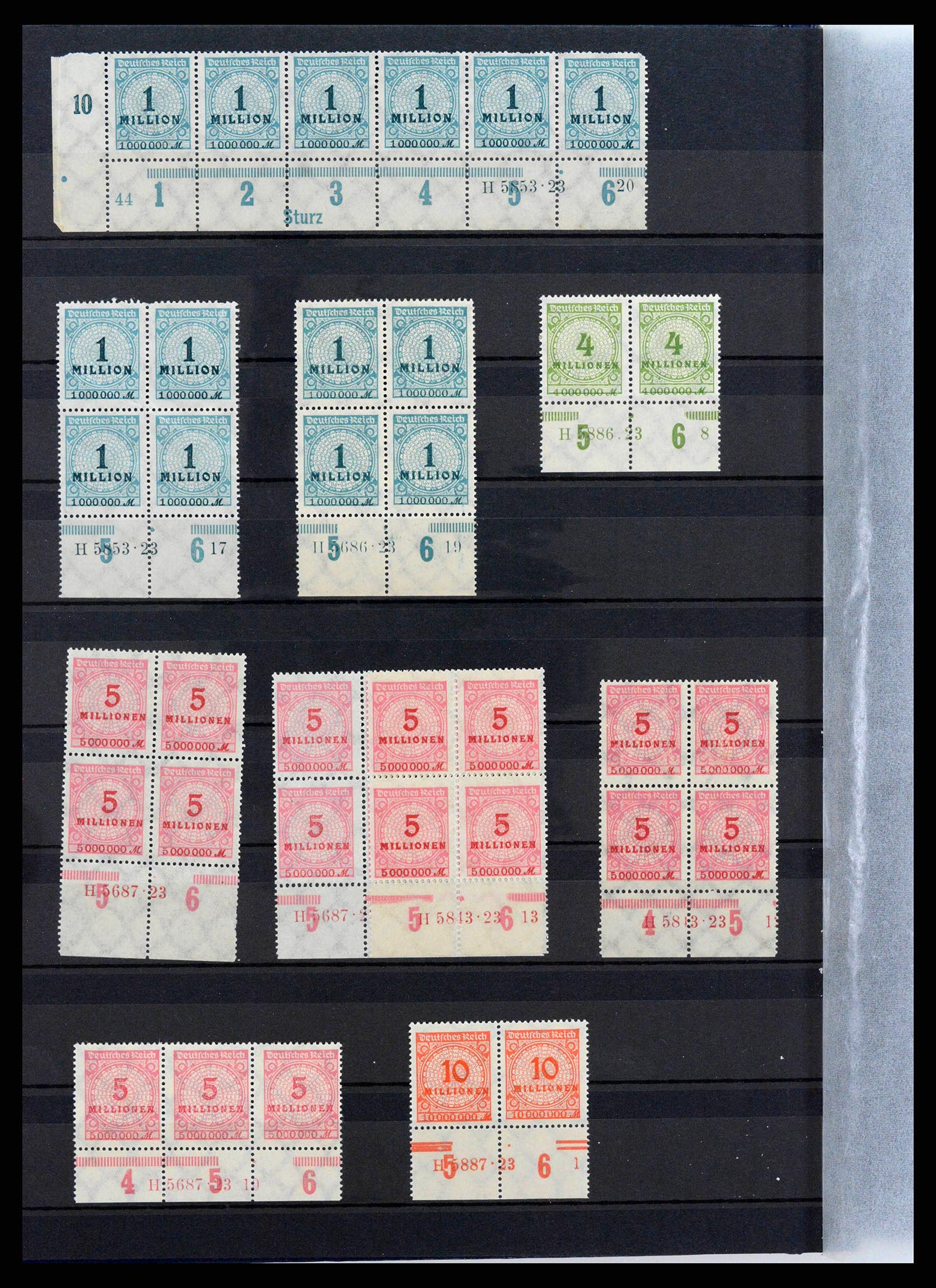 38417 0016 - Stamp collection 38417 German Reich infla 1922-1923.