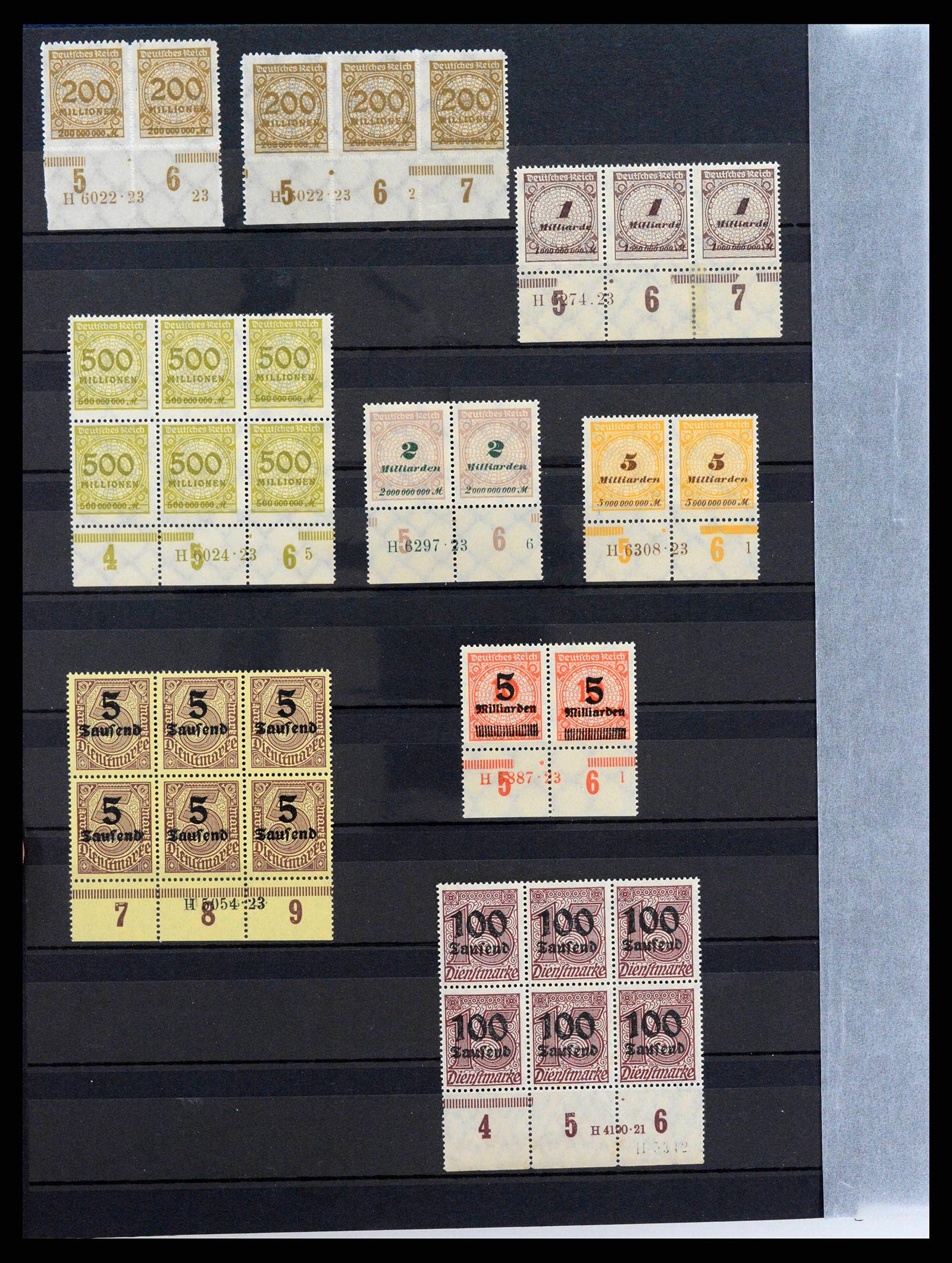 38417 0019 - Stamp collection 38417 German Reich infla 1922-1923.