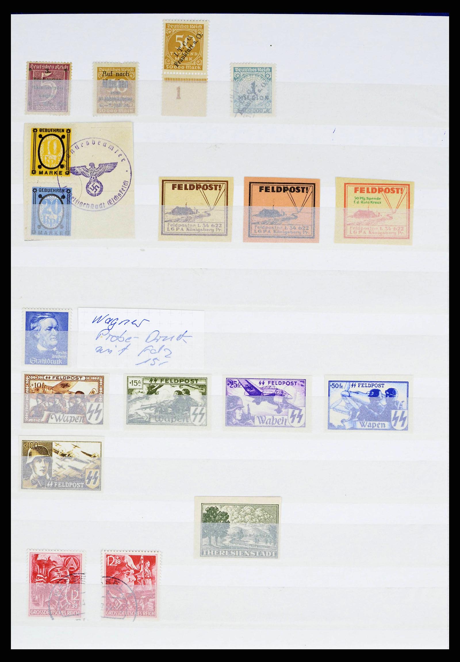 38419 0002 - Stamp collection 38419 German Reich sorting lot 1872-1945.