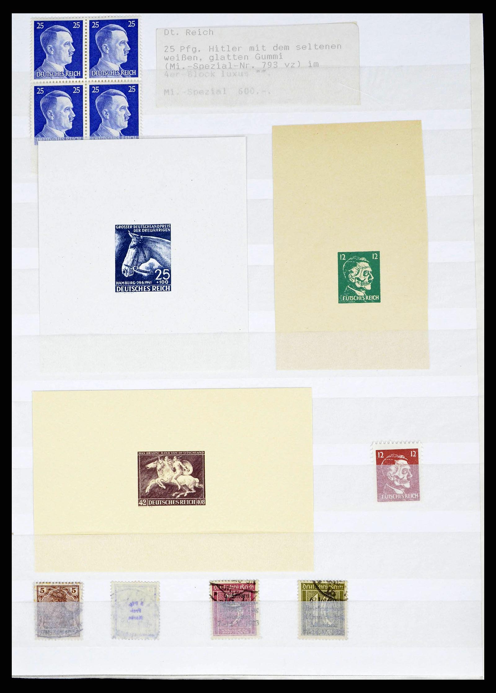 38419 0003 - Stamp collection 38419 German Reich sorting lot 1872-1945.