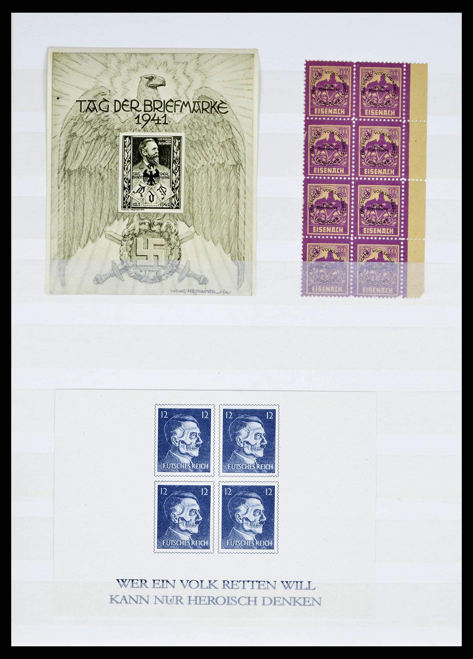 38419 0006 - Stamp collection 38419 German Reich sorting lot 1872-1945.