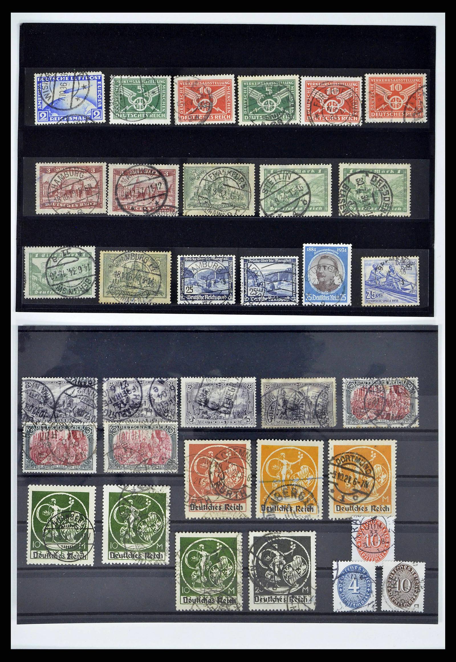 38419 0018 - Stamp collection 38419 German Reich sorting lot 1872-1945.