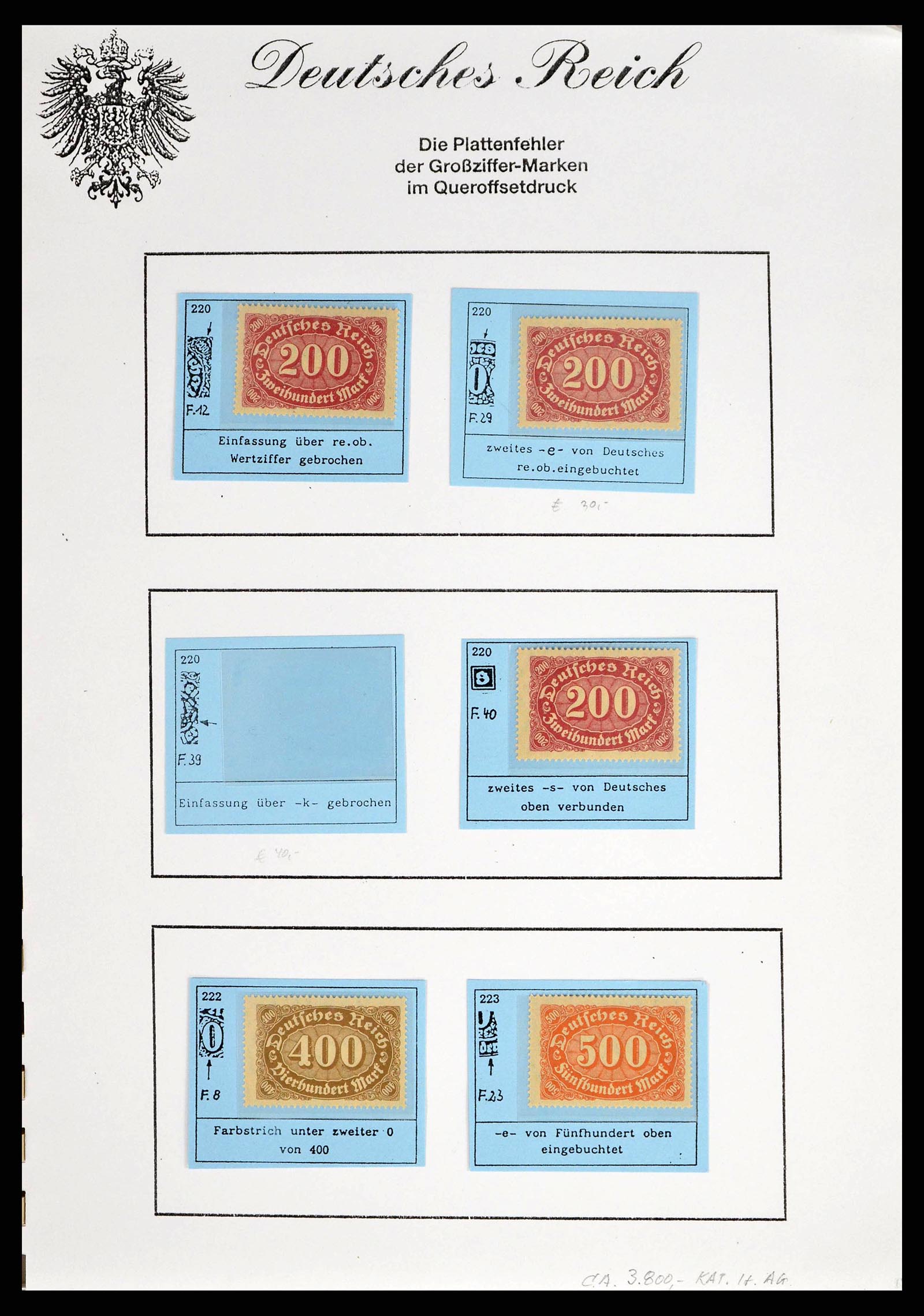 38421 0001 - Stamp collection 38421 German Reich infla 1922-1923.