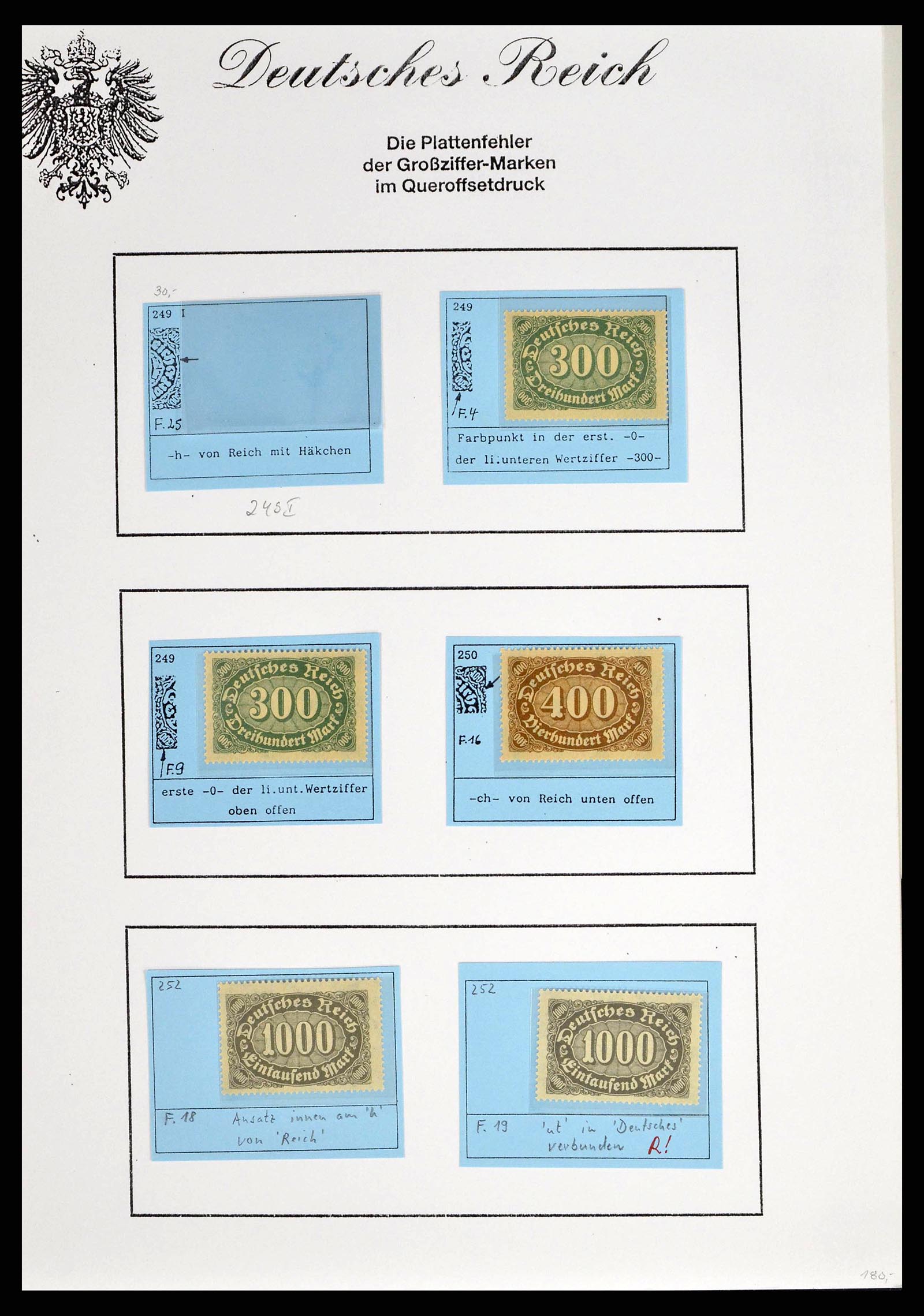 38421 0003 - Stamp collection 38421 German Reich infla 1922-1923.