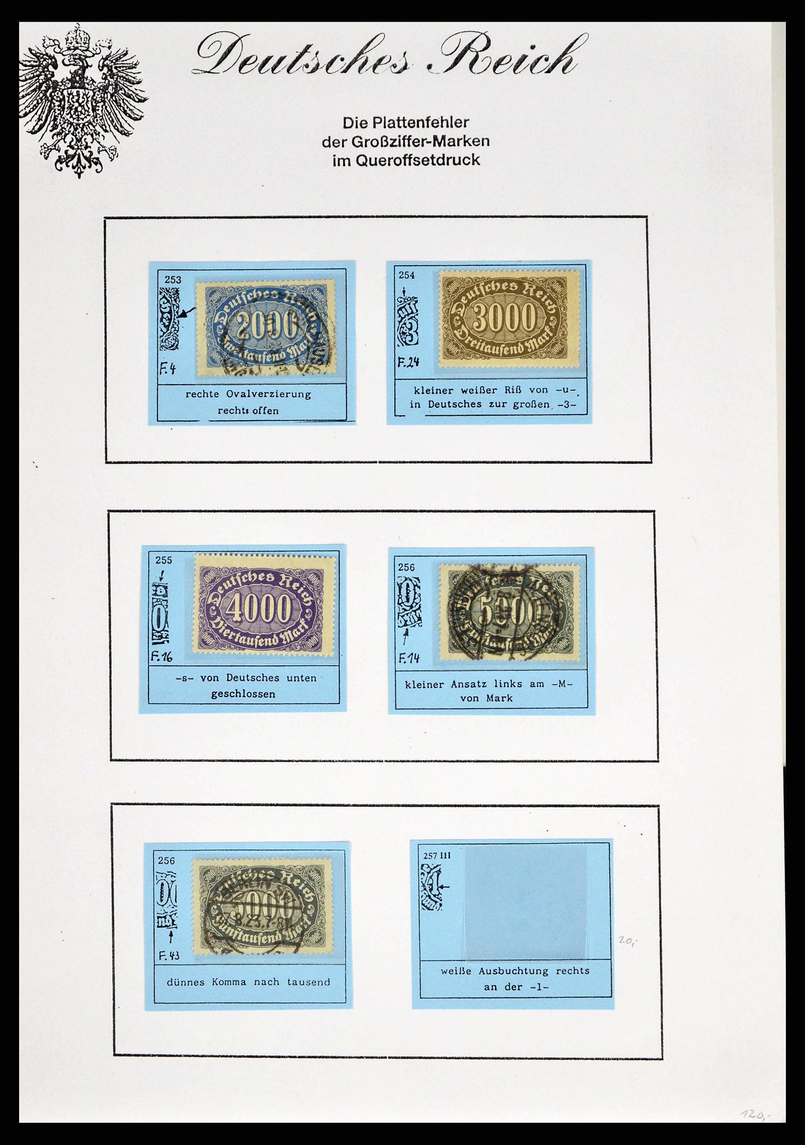 38421 0004 - Stamp collection 38421 German Reich infla 1922-1923.