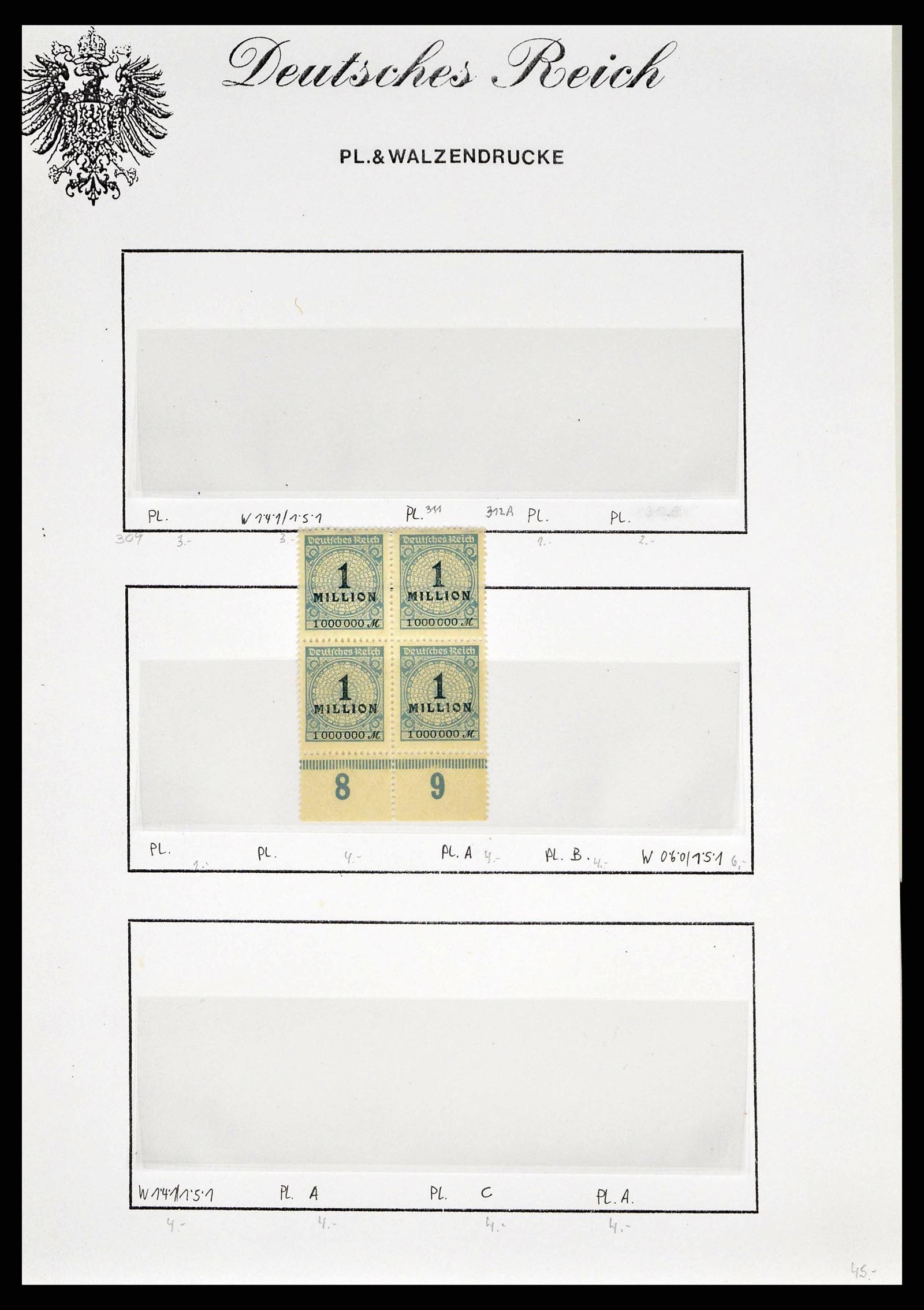 38421 0005 - Stamp collection 38421 German Reich infla 1922-1923.