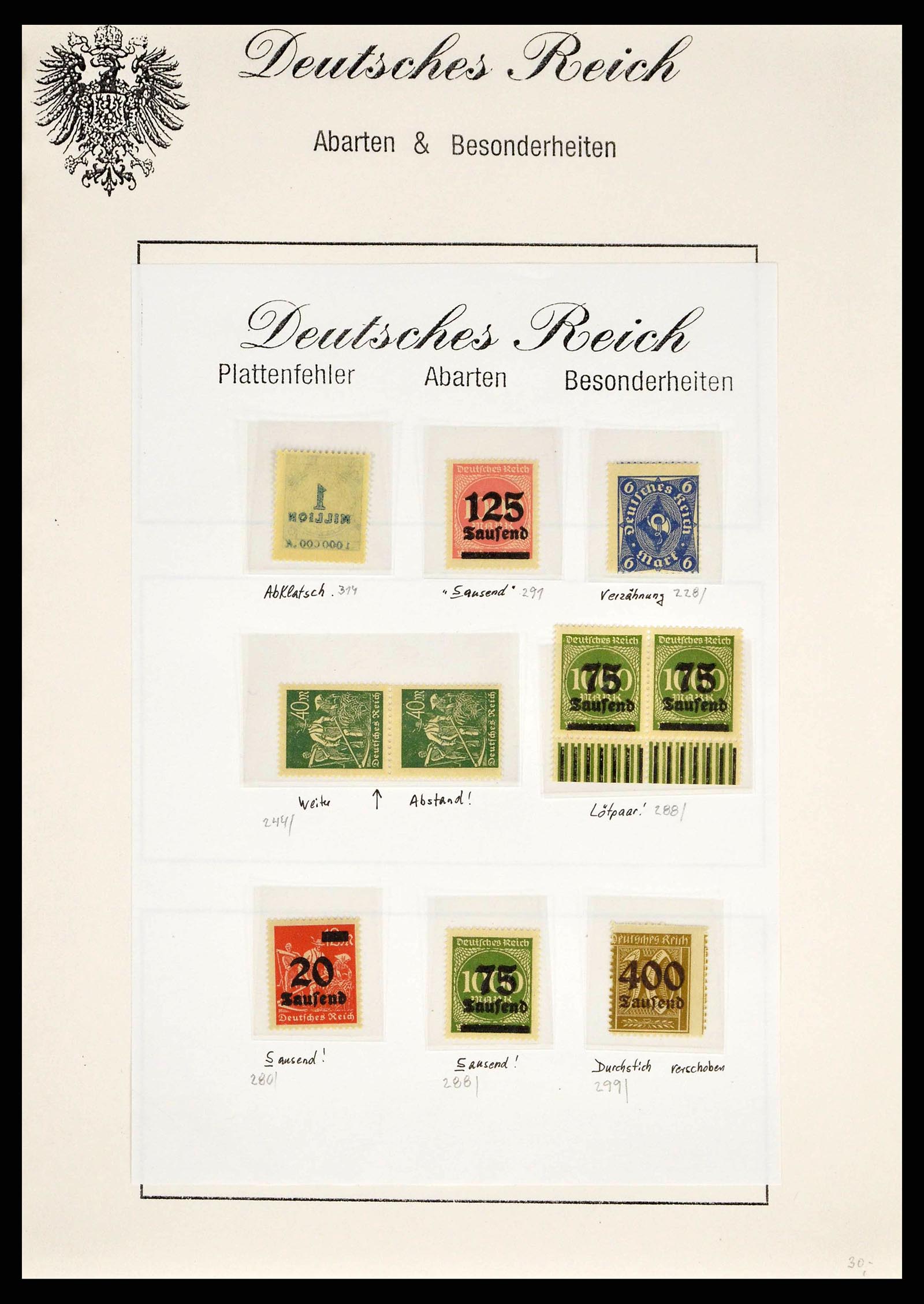 38421 0008 - Stamp collection 38421 German Reich infla 1922-1923.