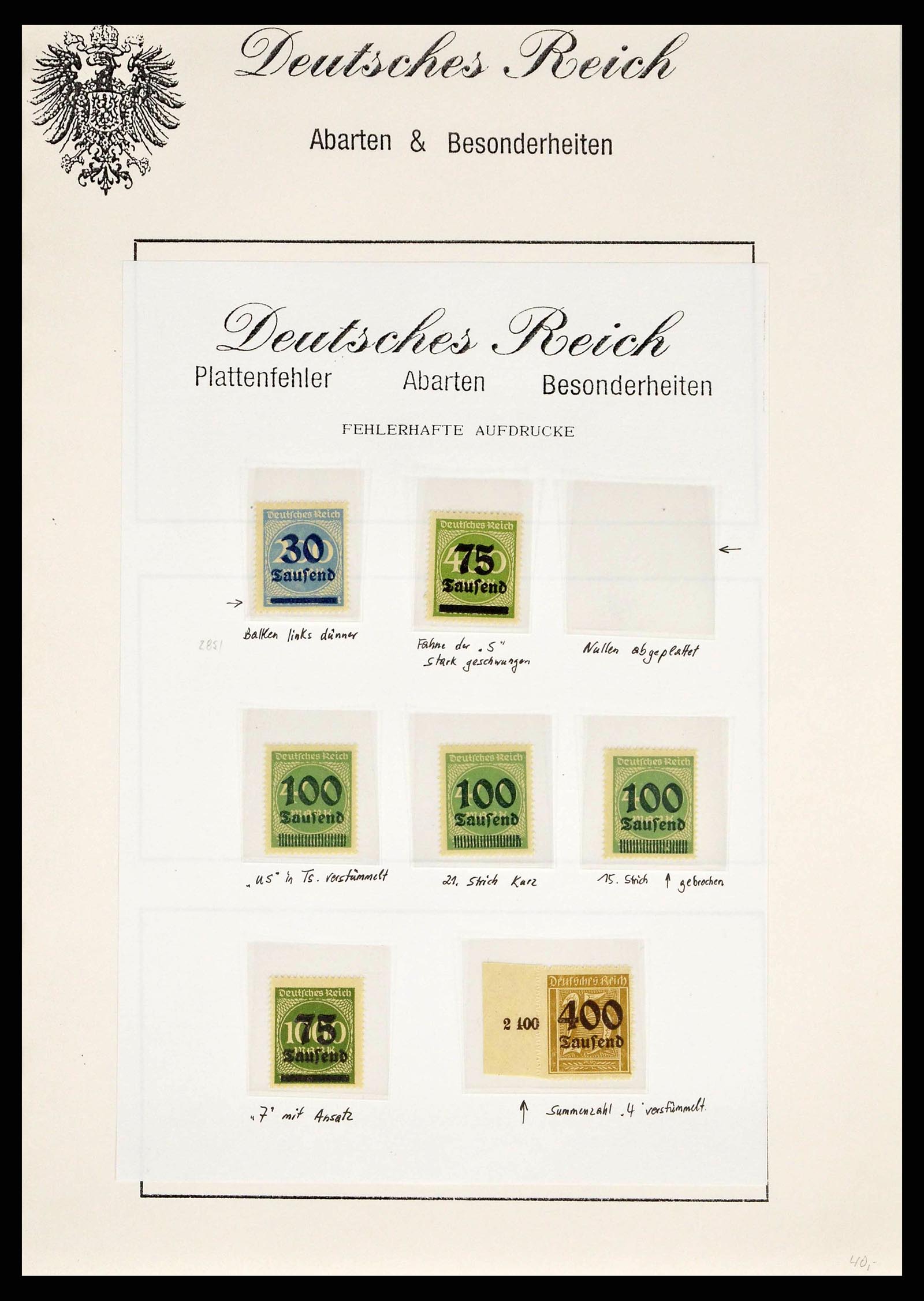 38421 0009 - Stamp collection 38421 German Reich infla 1922-1923.