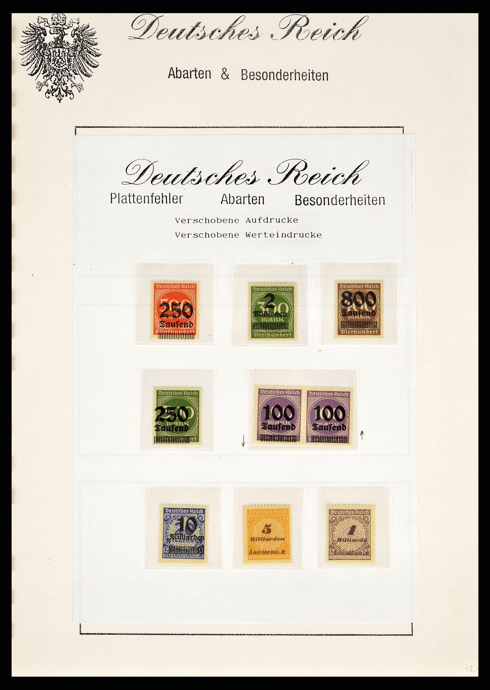 38421 0010 - Stamp collection 38421 German Reich infla 1922-1923.