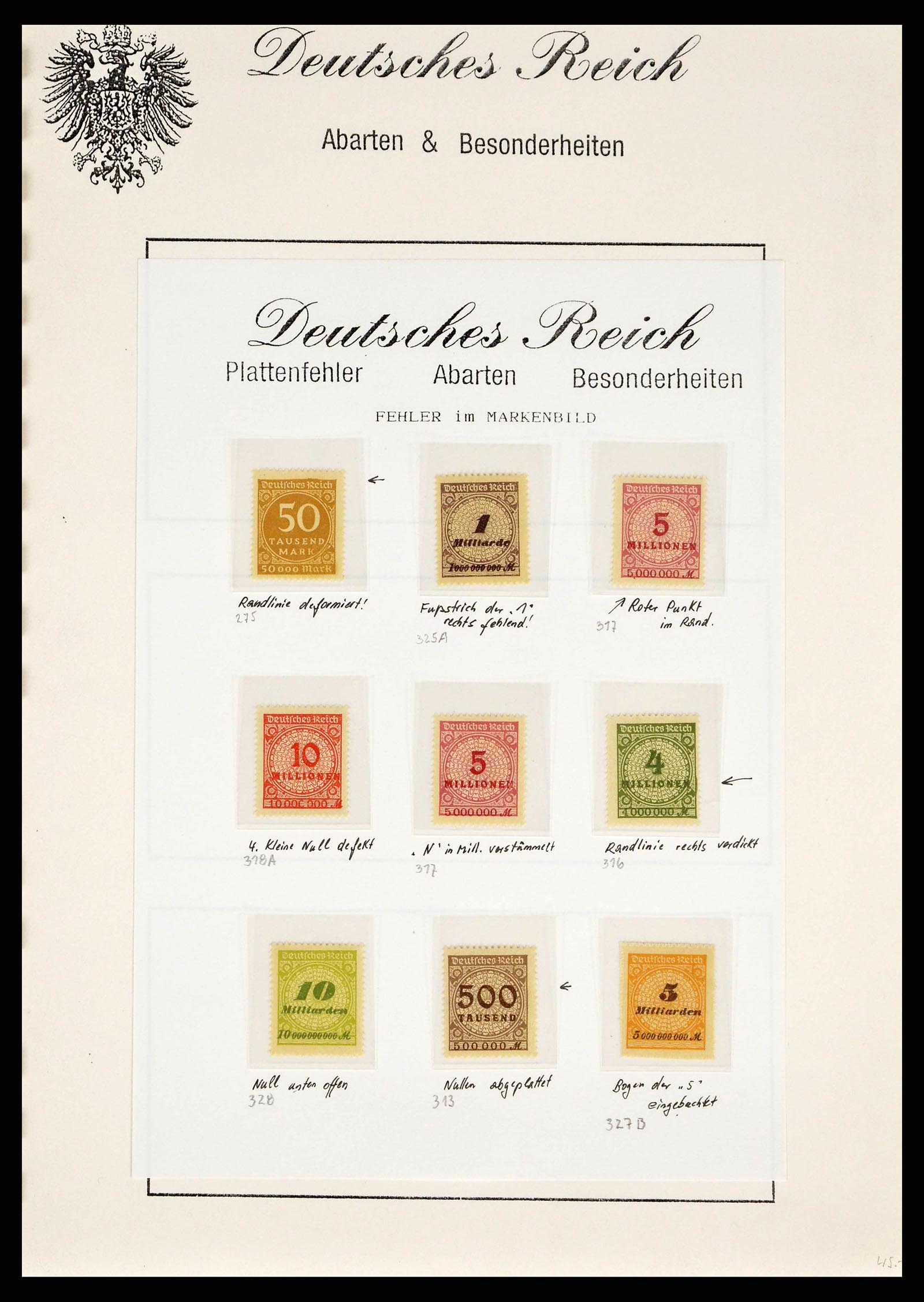 38421 0012 - Stamp collection 38421 German Reich infla 1922-1923.