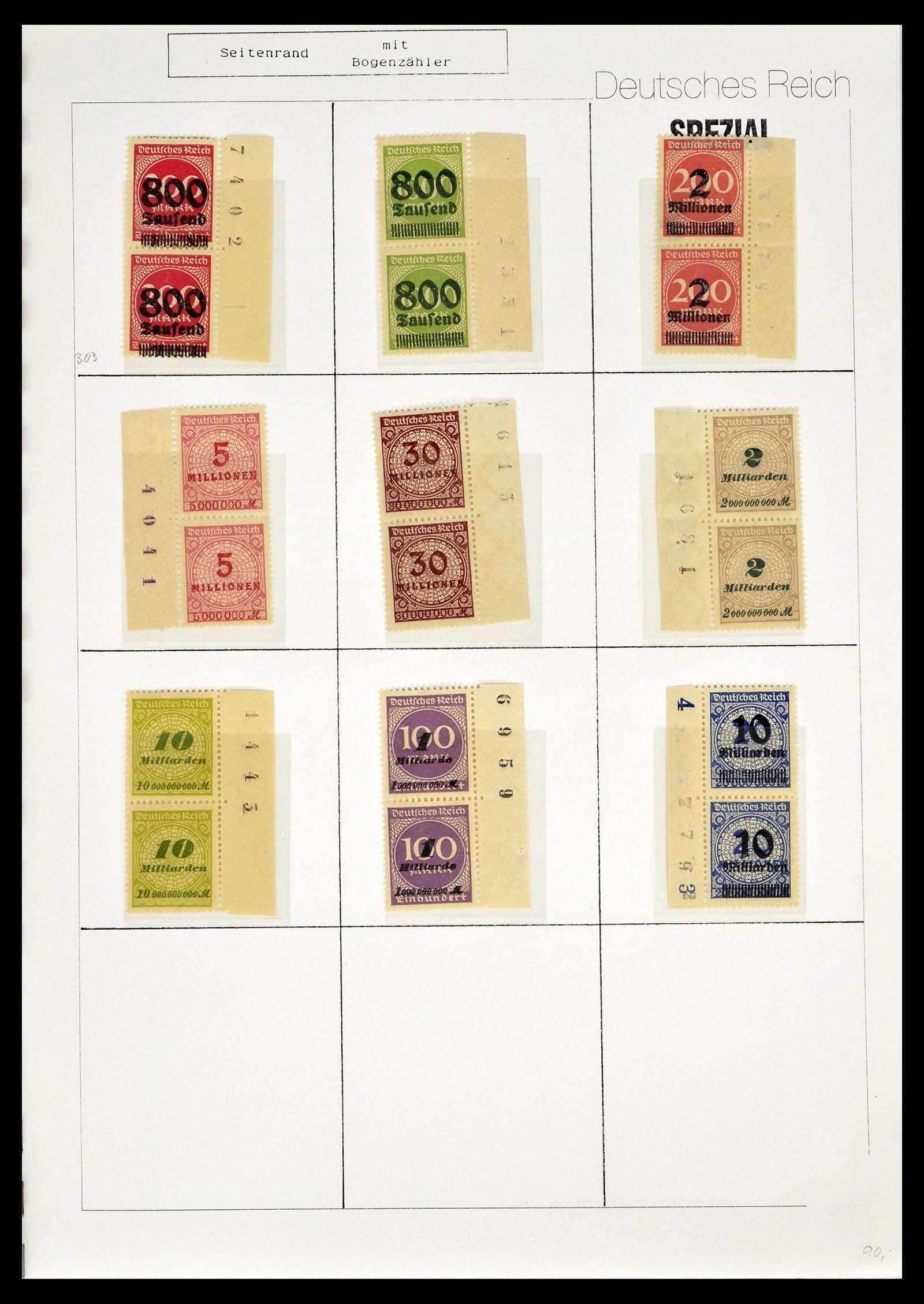 38421 0015 - Stamp collection 38421 German Reich infla 1922-1923.