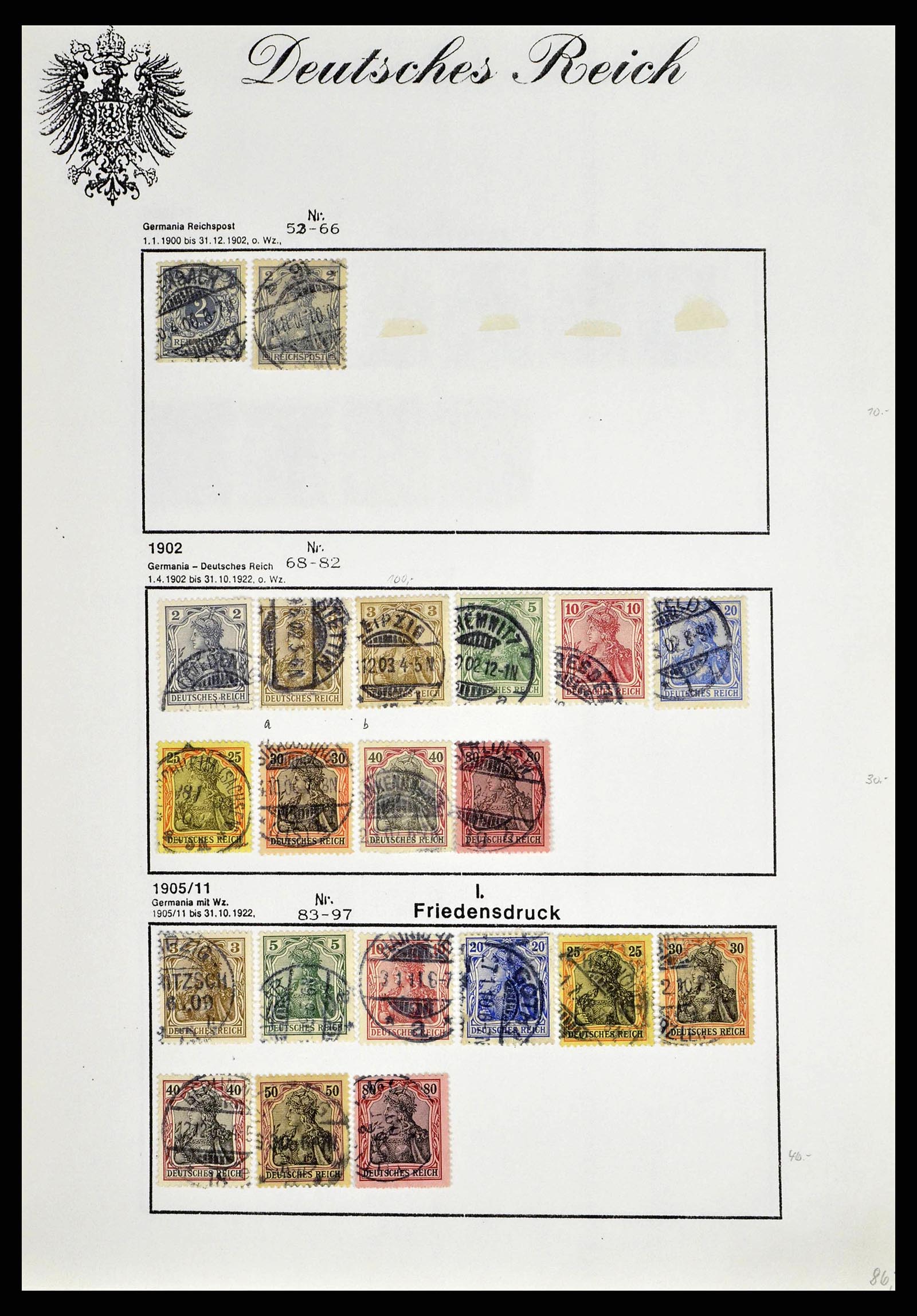 38421 0020 - Stamp collection 38421 German Reich infla 1922-1923.