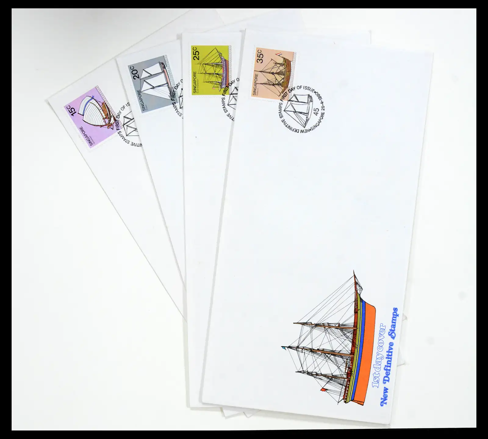 38432 0022 - Postzegelverzameling 38432 Singapore FDC's 1970-2005.
