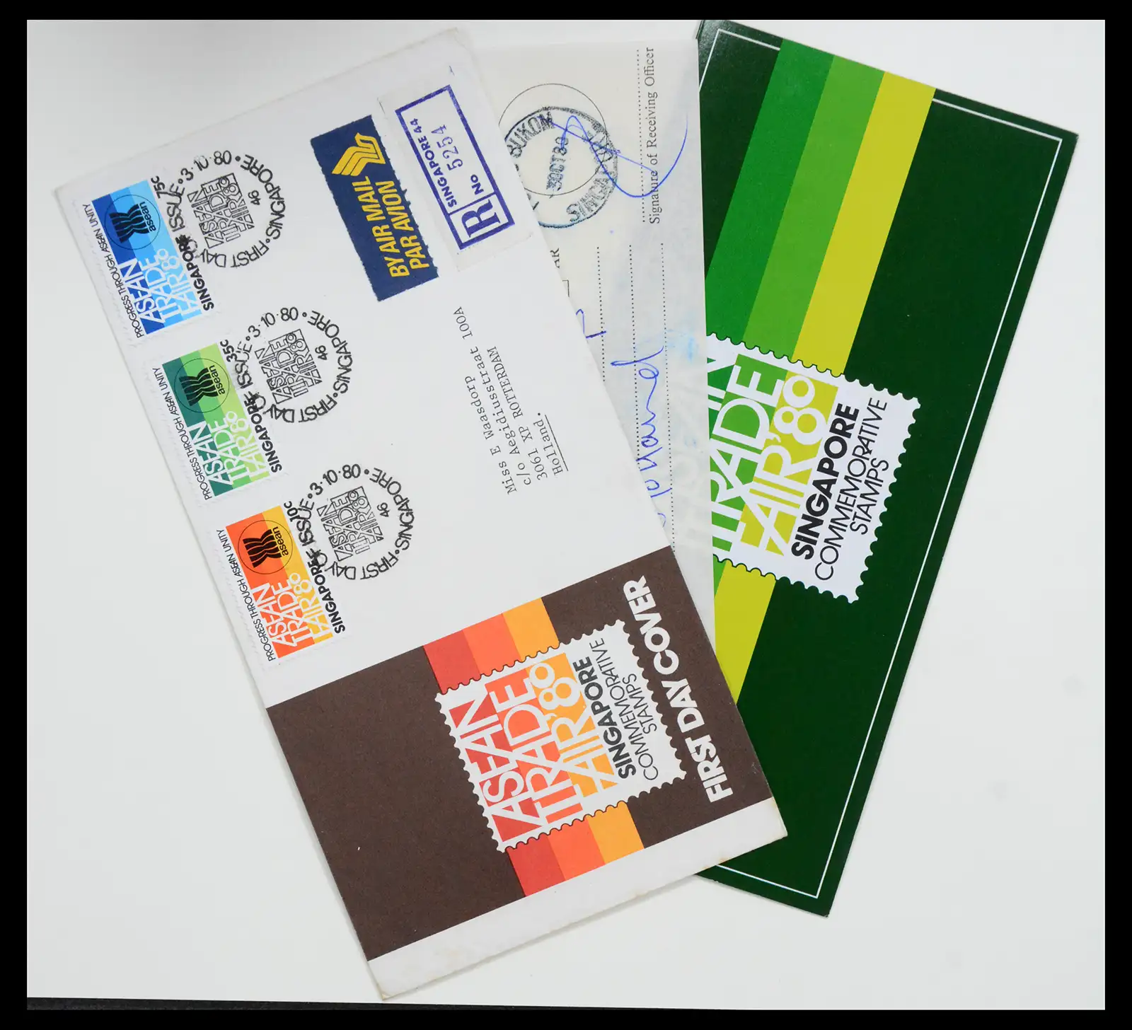38432 0033 - Postzegelverzameling 38432 Singapore FDC's 1970-2005.