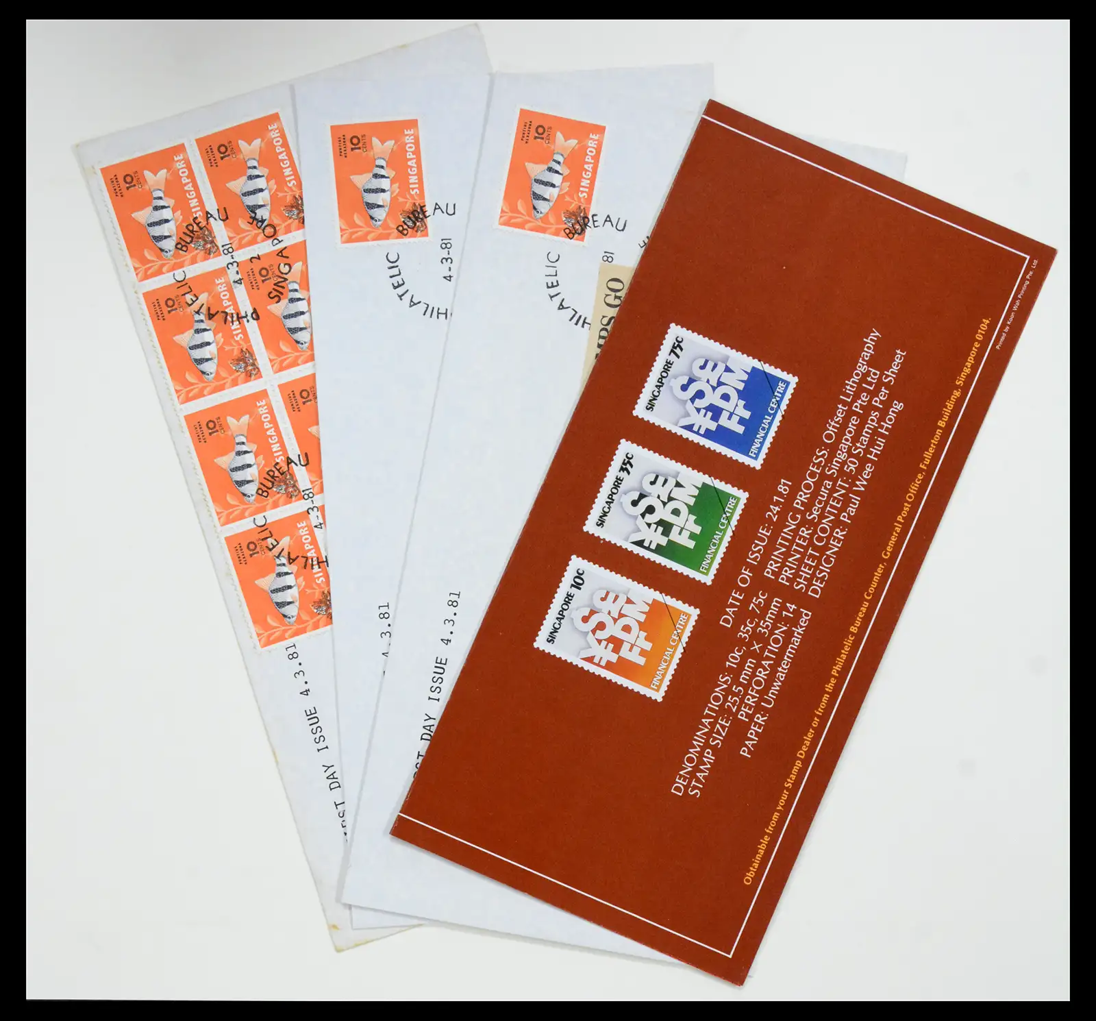 38432 0037 - Postzegelverzameling 38432 Singapore FDC's 1970-2005.