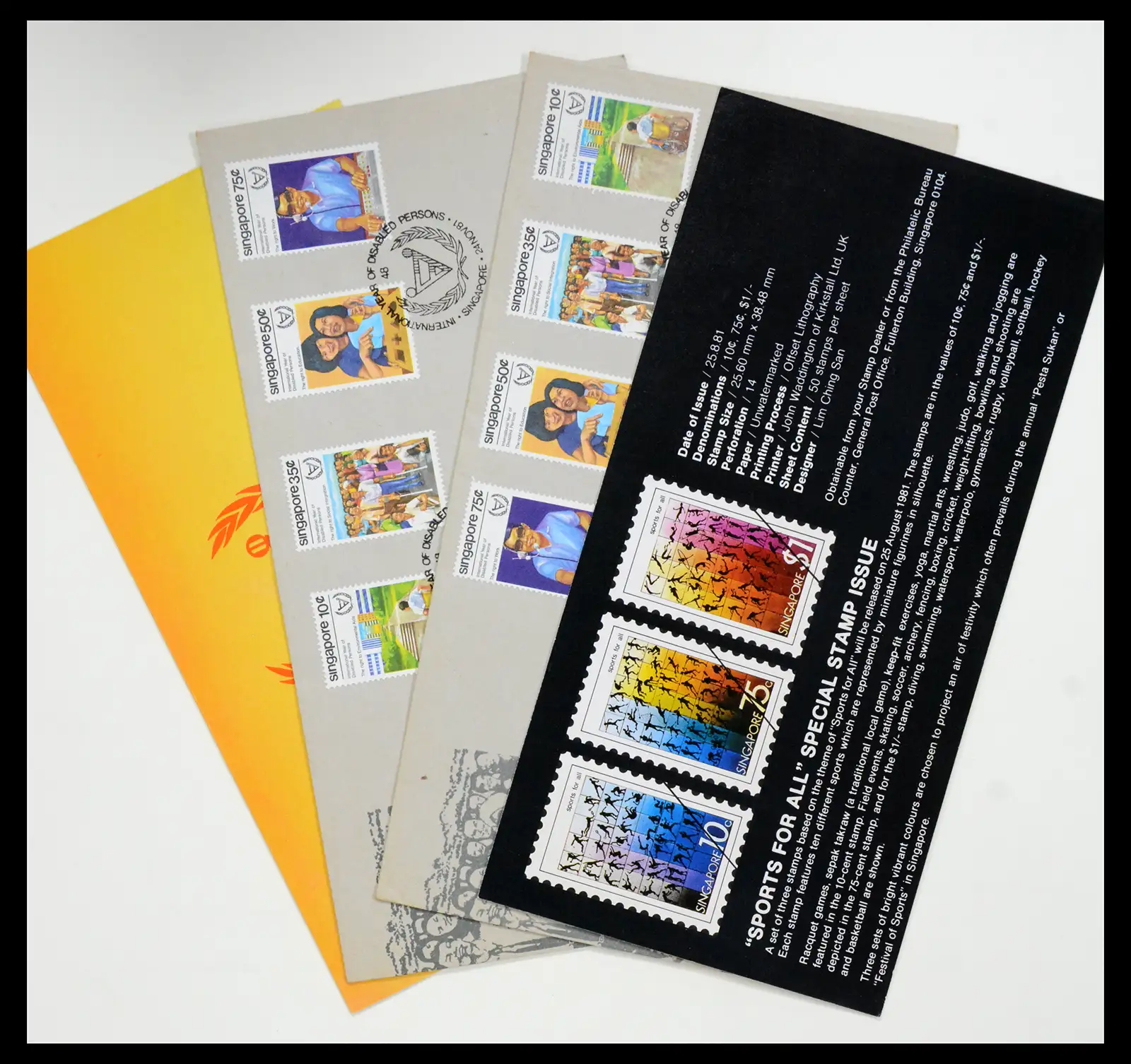 38432 0041 - Postzegelverzameling 38432 Singapore FDC's 1970-2005.