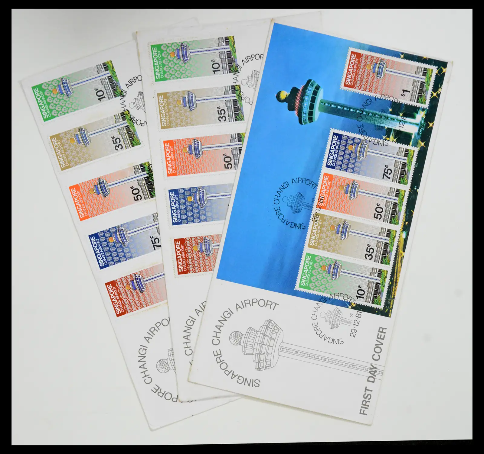 38432 0042 - Postzegelverzameling 38432 Singapore FDC's 1970-2005.