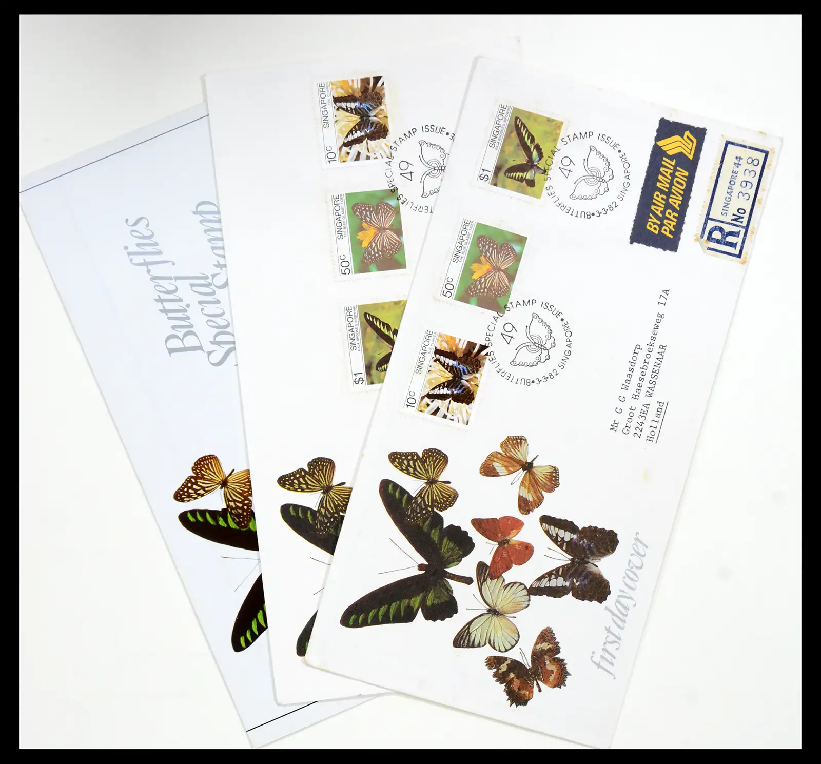 38432 0044 - Postzegelverzameling 38432 Singapore FDC's 1970-2005.