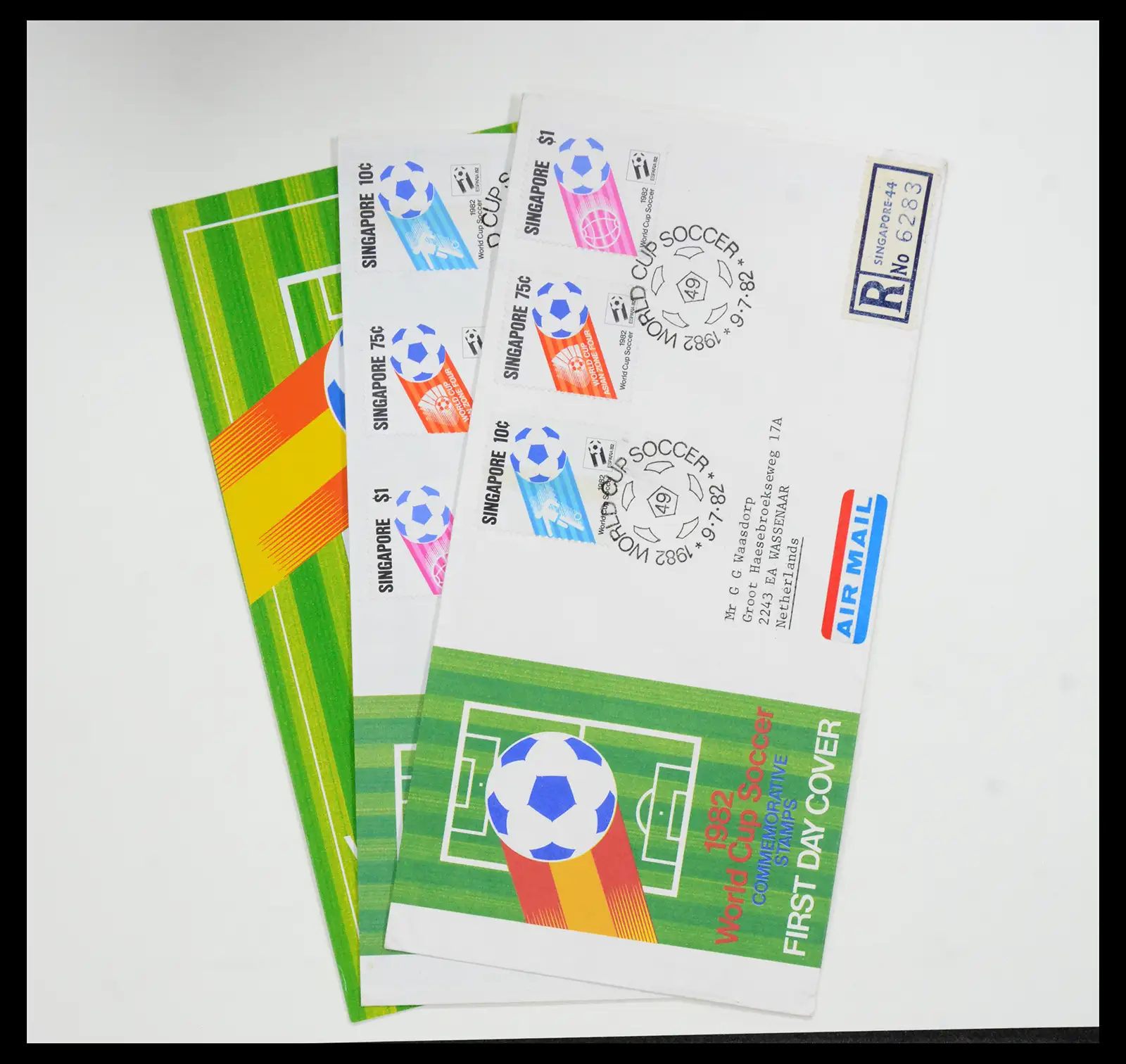 38432 0046 - Postzegelverzameling 38432 Singapore FDC's 1970-2005.
