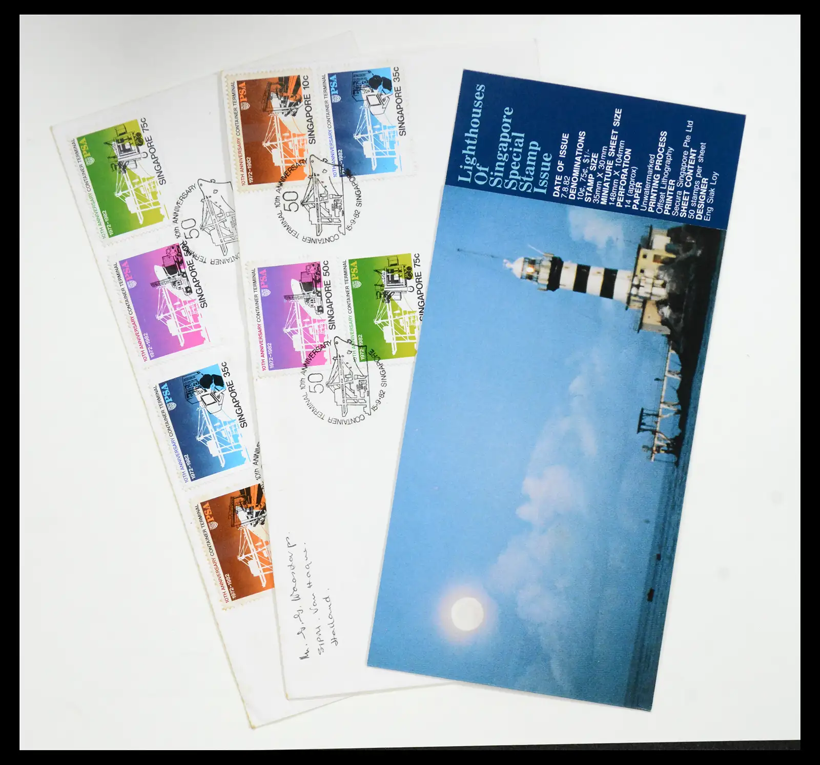 38432 0048 - Postzegelverzameling 38432 Singapore FDC's 1970-2005.
