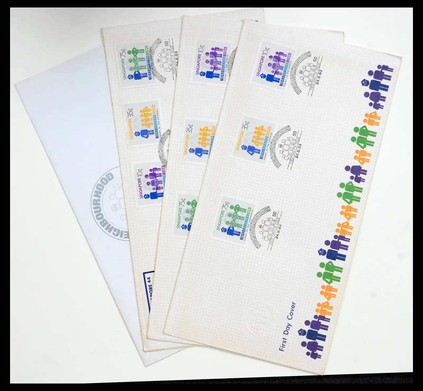 38432 0054 - Postzegelverzameling 38432 Singapore FDC's 1970-2005.