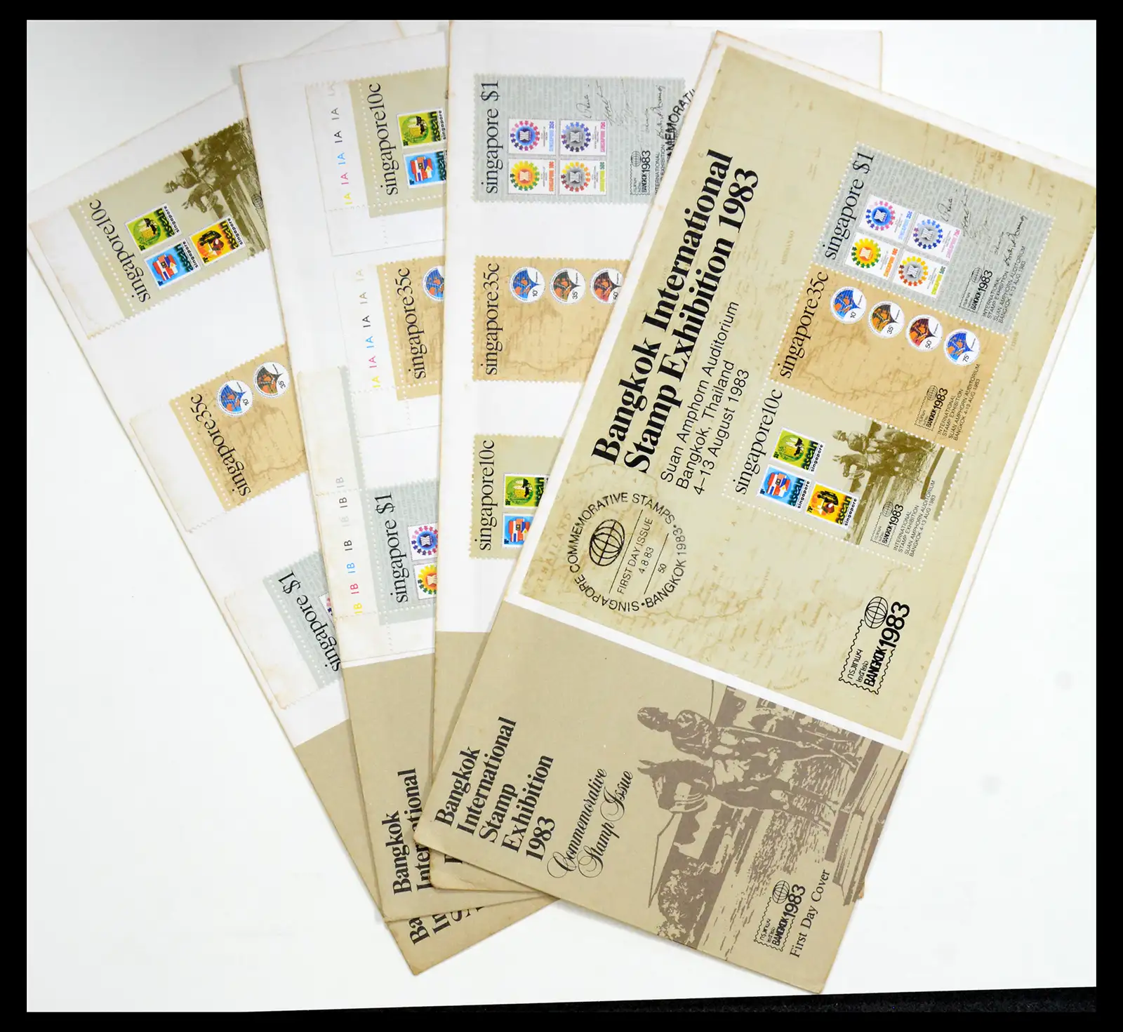 38432 0055 - Postzegelverzameling 38432 Singapore FDC's 1970-2005.