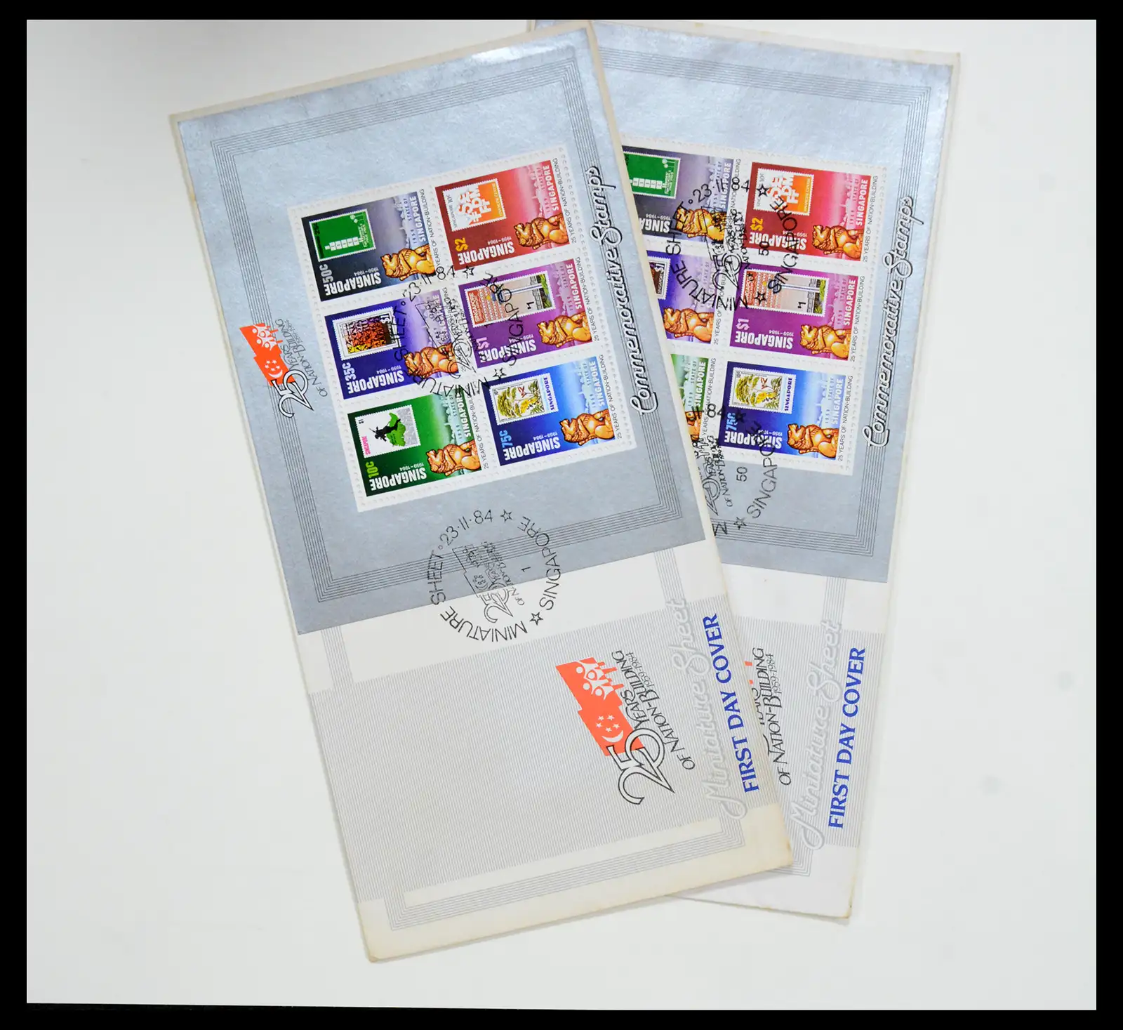 38432 0062 - Postzegelverzameling 38432 Singapore FDC's 1970-2005.
