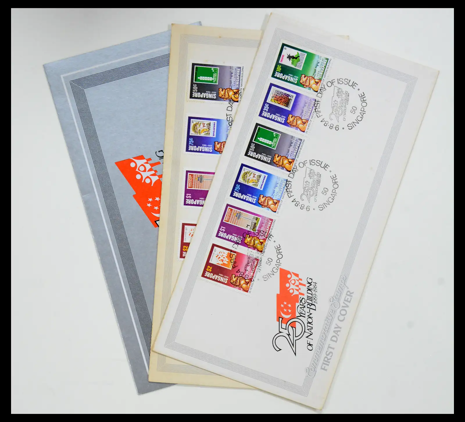 38432 0063 - Postzegelverzameling 38432 Singapore FDC's 1970-2005.