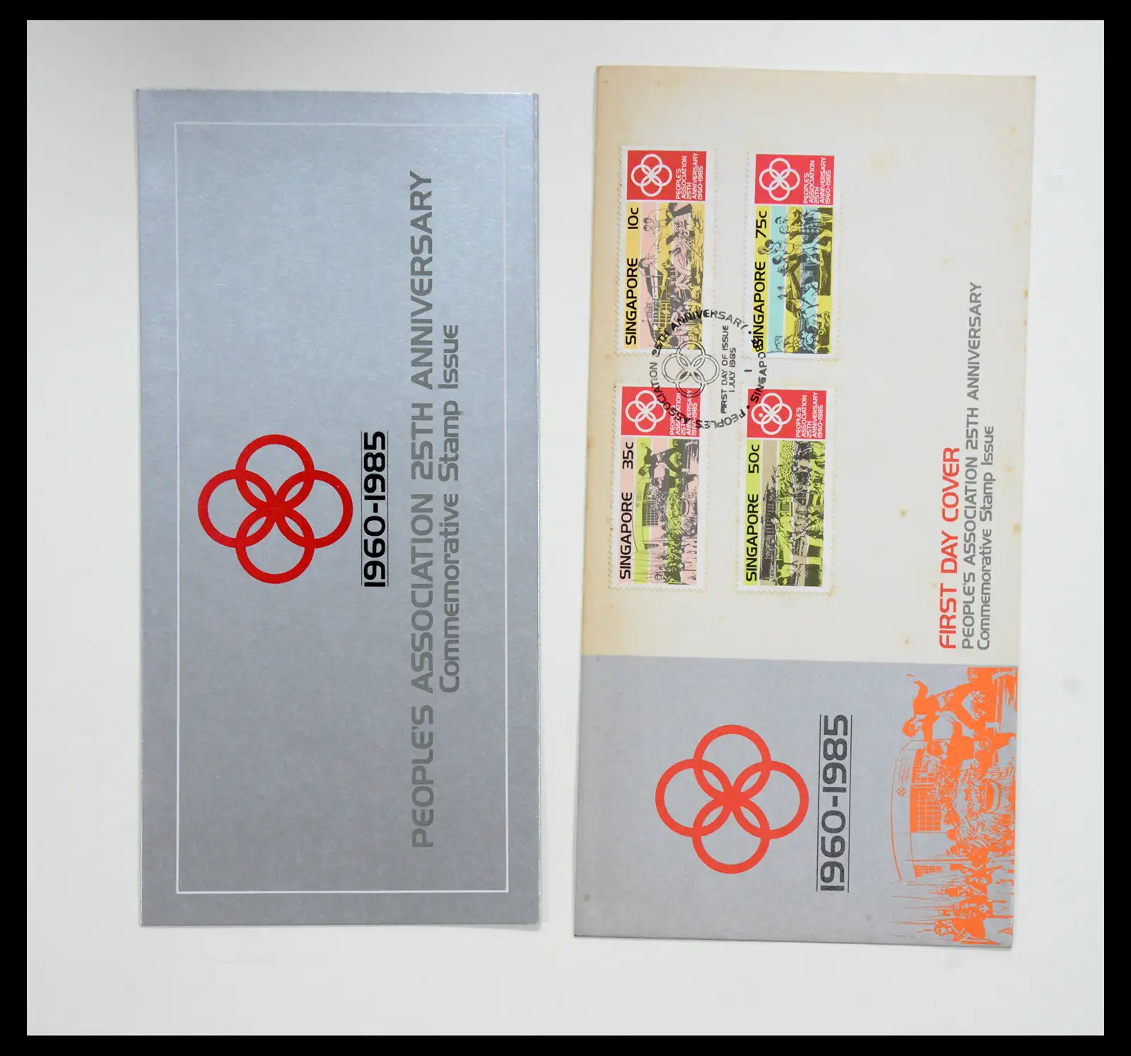 38432 0068 - Postzegelverzameling 38432 Singapore FDC's 1970-2005.