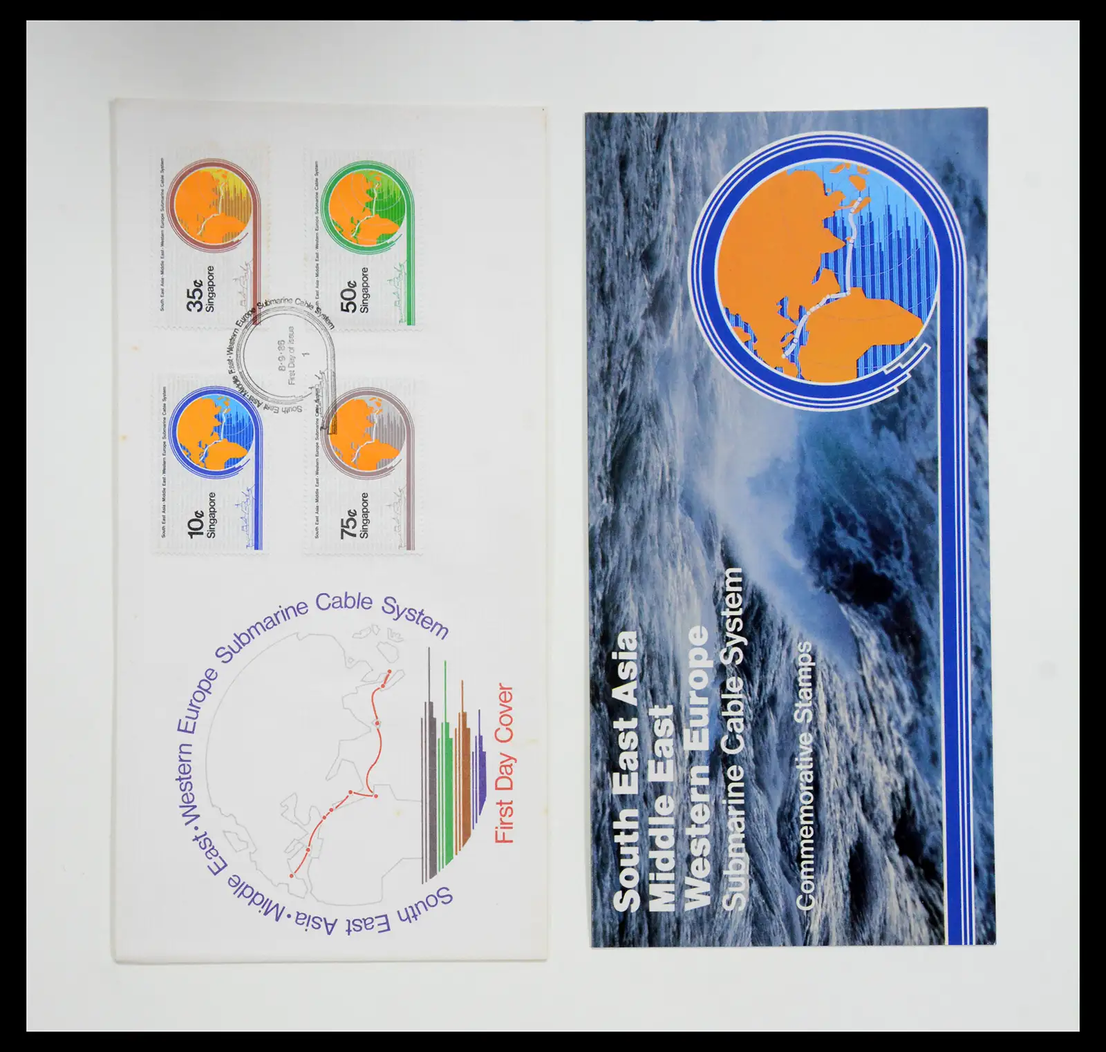 38432 0075 - Postzegelverzameling 38432 Singapore FDC's 1970-2005.