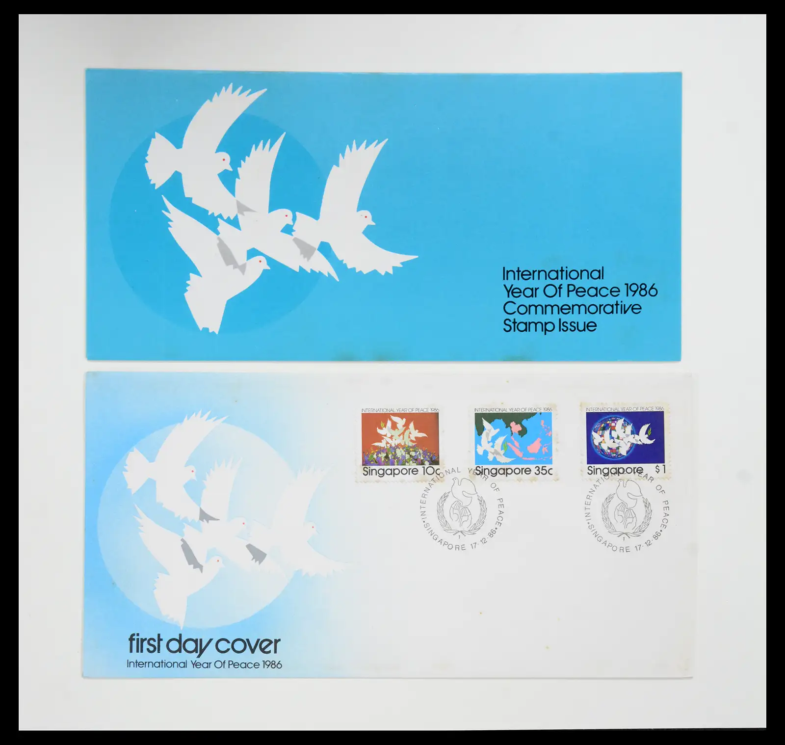 38432 0077 - Postzegelverzameling 38432 Singapore FDC's 1970-2005.