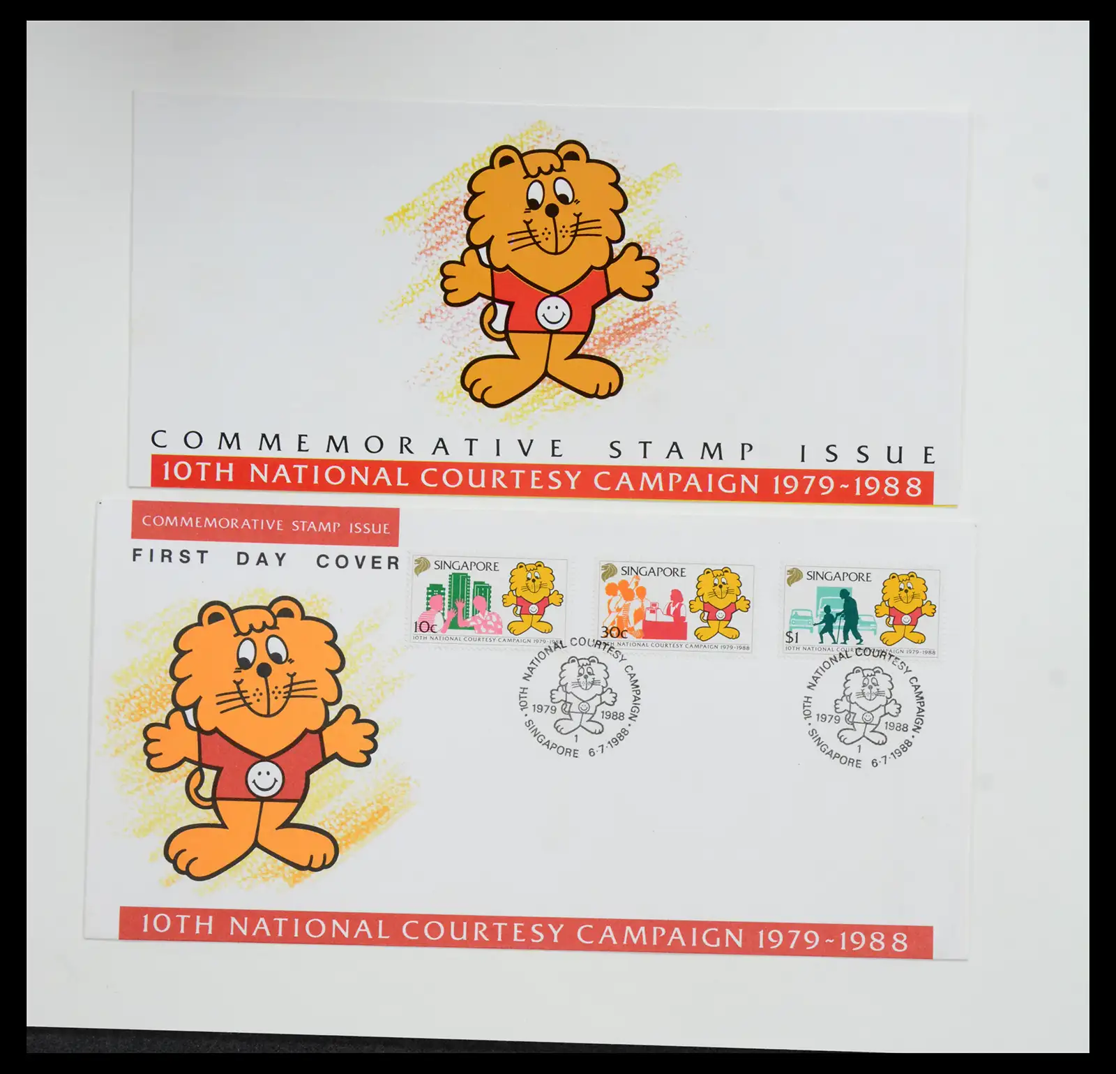 38432 0088 - Postzegelverzameling 38432 Singapore FDC's 1970-2005.