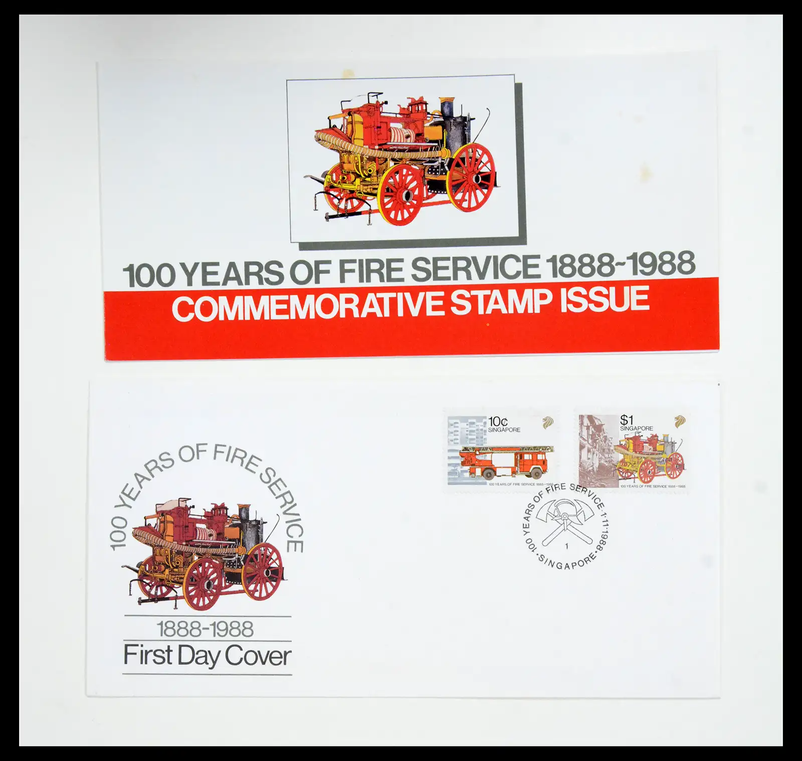 38432 0089 - Postzegelverzameling 38432 Singapore FDC's 1970-2005.