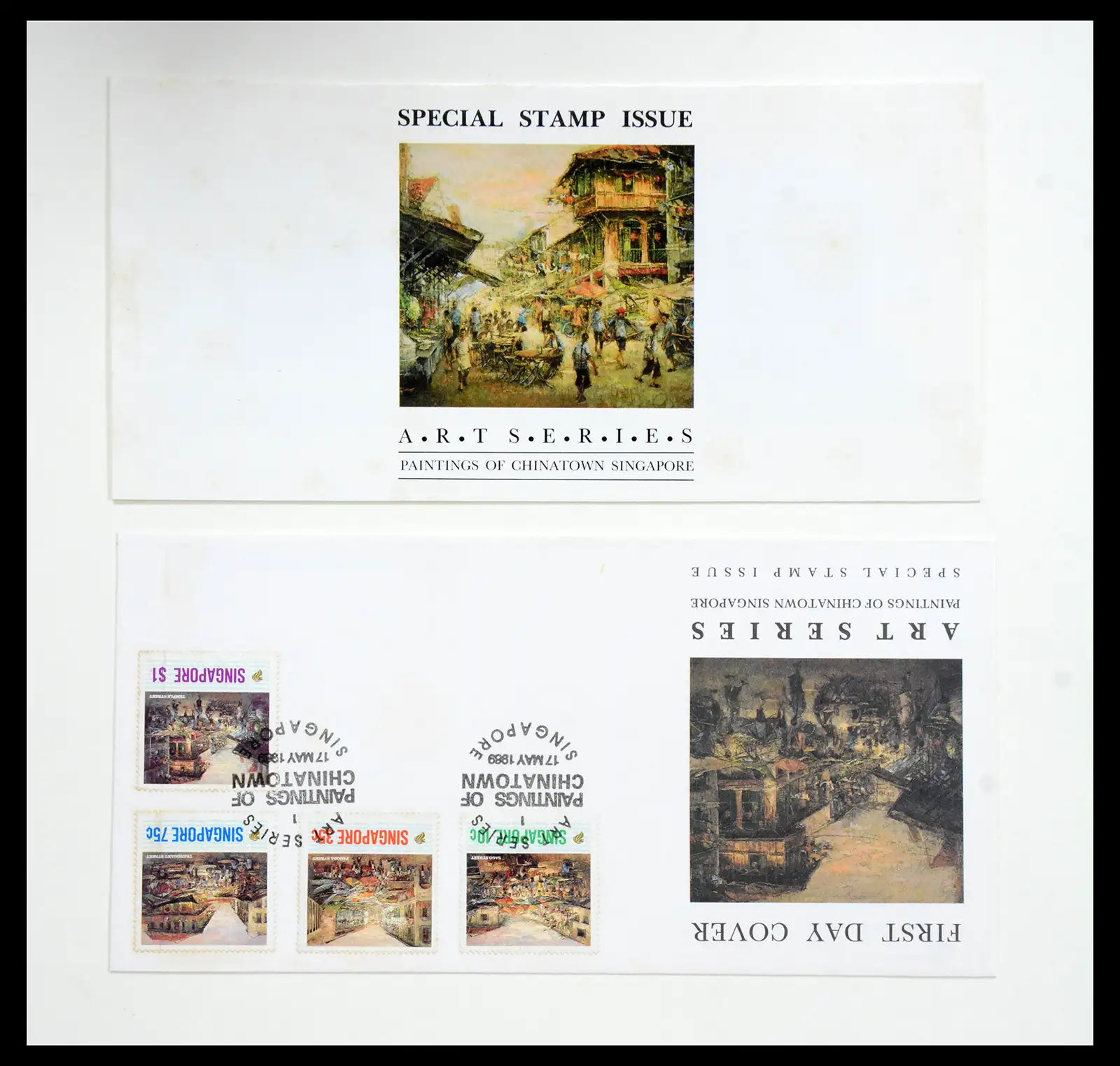 38432 0091 - Postzegelverzameling 38432 Singapore FDC's 1970-2005.
