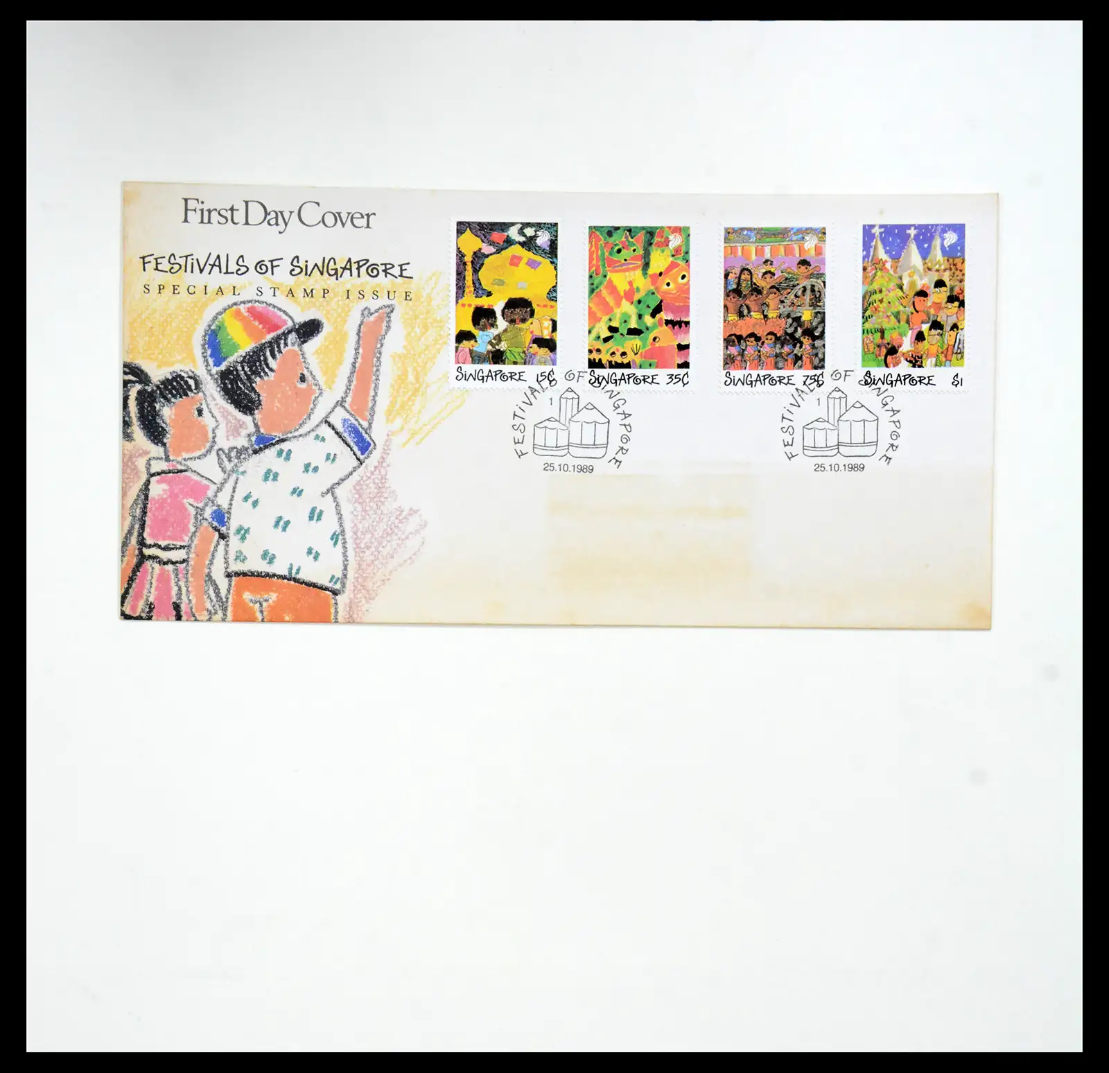 38432 0094 - Postzegelverzameling 38432 Singapore FDC's 1970-2005.