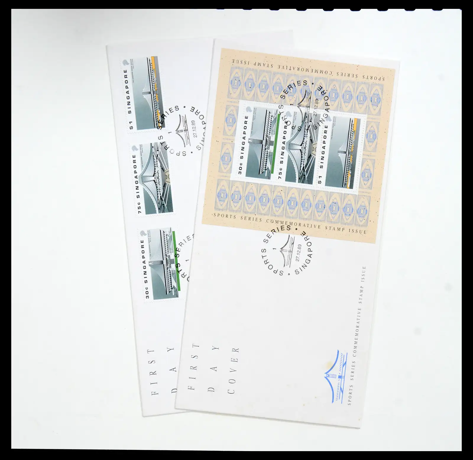 38432 0095 - Postzegelverzameling 38432 Singapore FDC's 1970-2005.