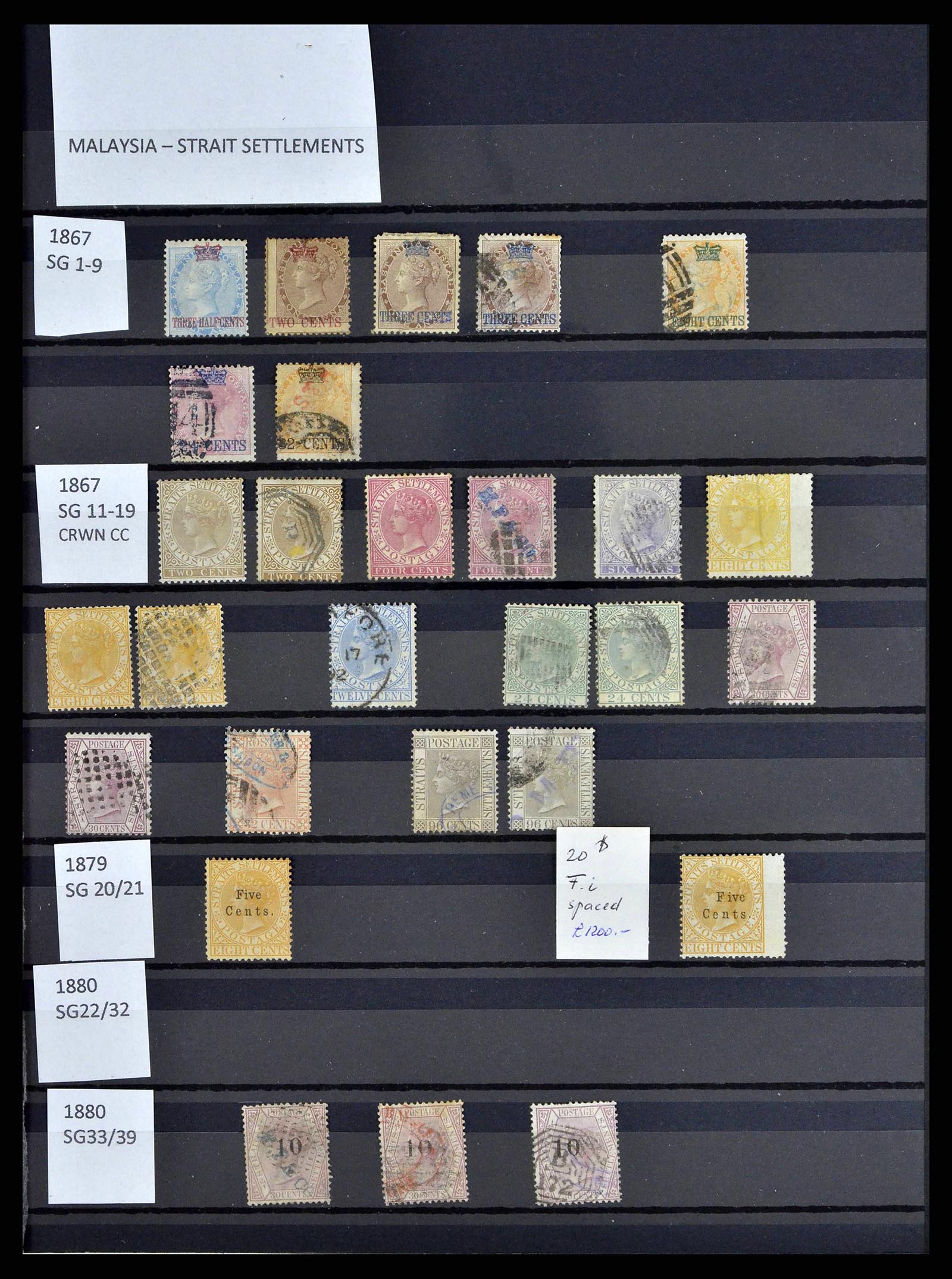 38450 0001 - Stamp collection 38450 Malaysia and States 1867-1970.