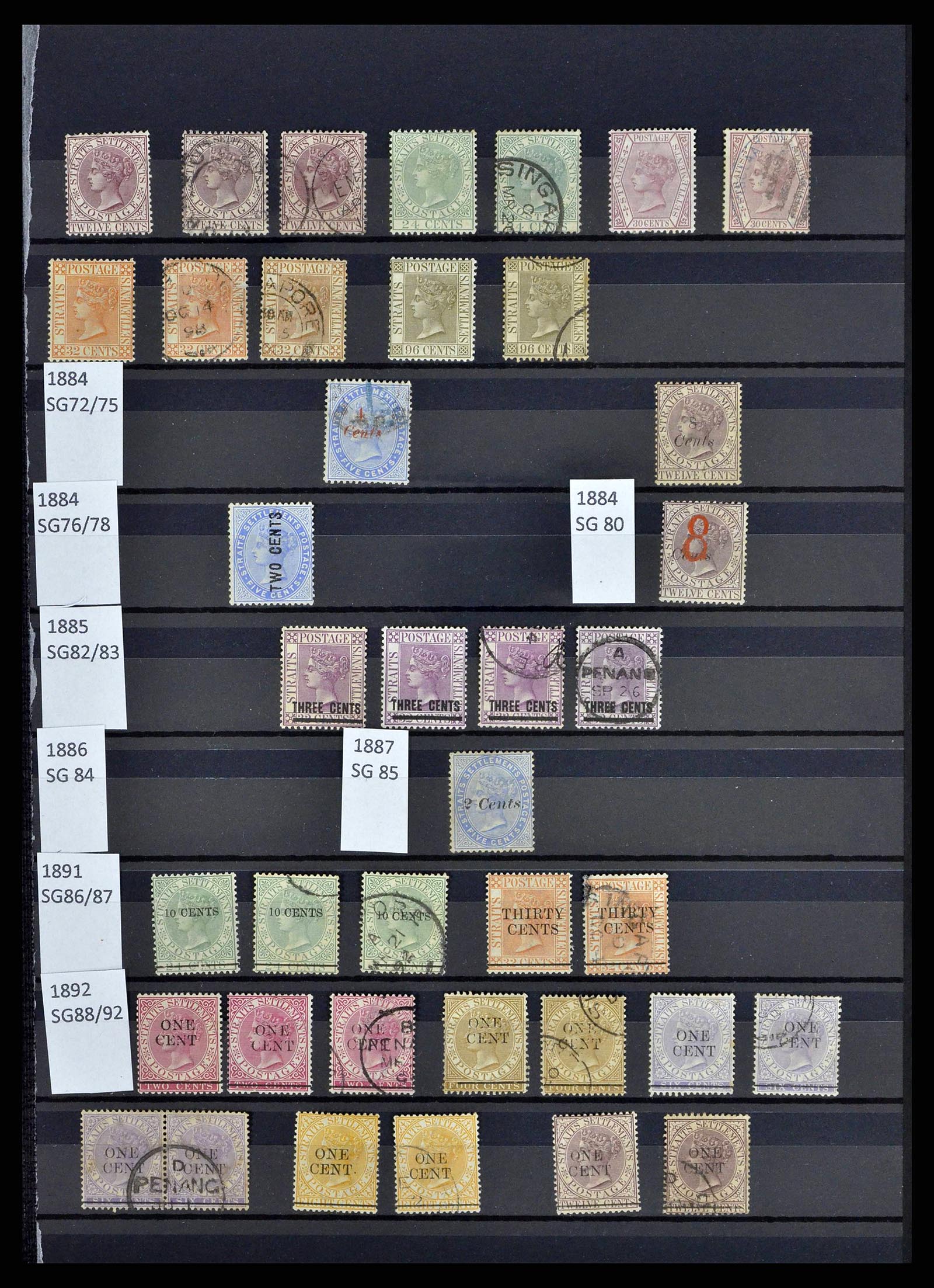 38450 0003 - Stamp collection 38450 Malaysia and States 1867-1970.