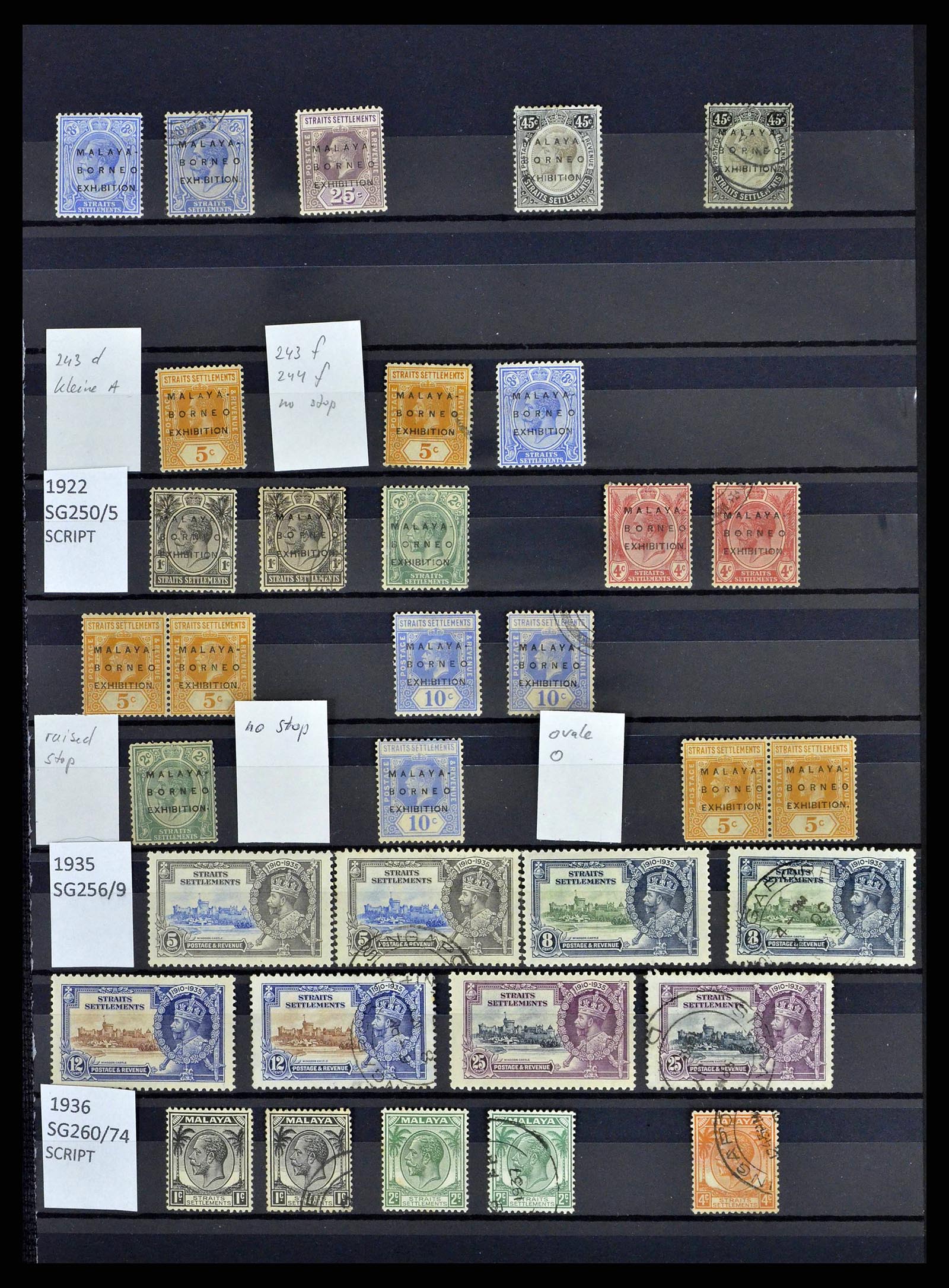 38450 0009 - Stamp collection 38450 Malaysia and States 1867-1970.