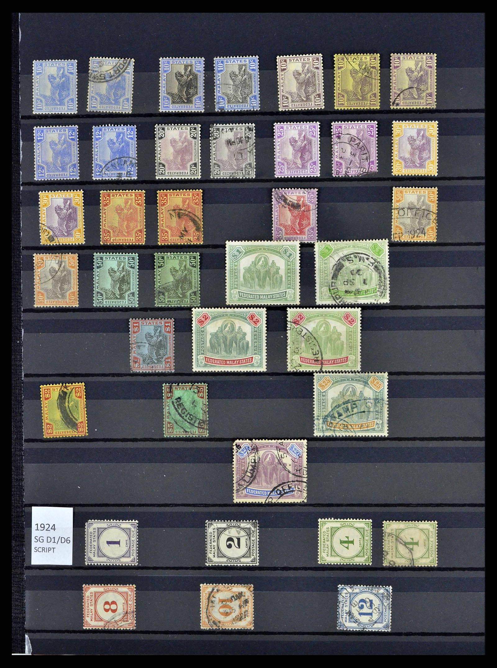38450 0015 - Stamp collection 38450 Malaysia and States 1867-1970.