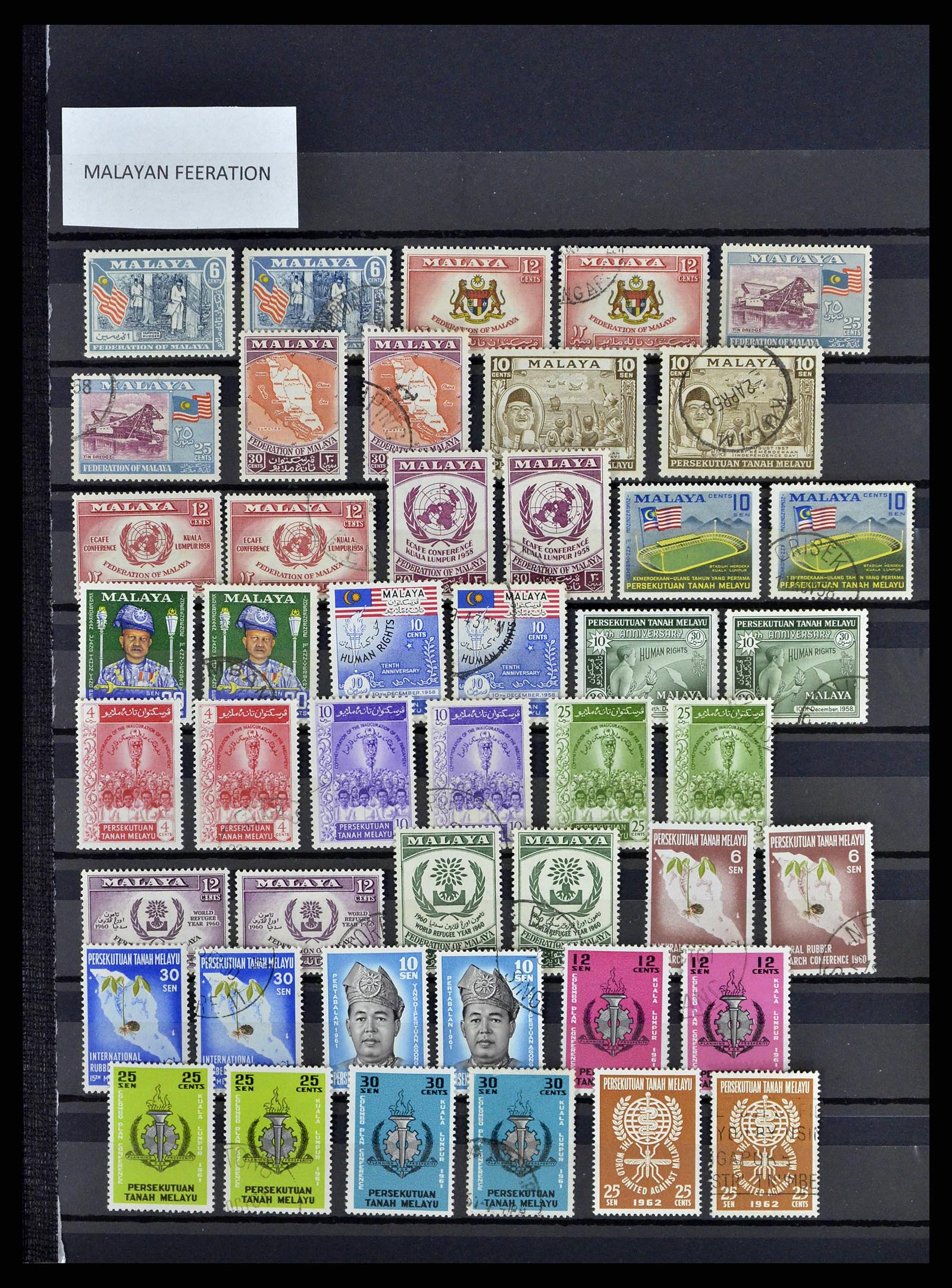 38450 0019 - Stamp collection 38450 Malaysia and States 1867-1970.
