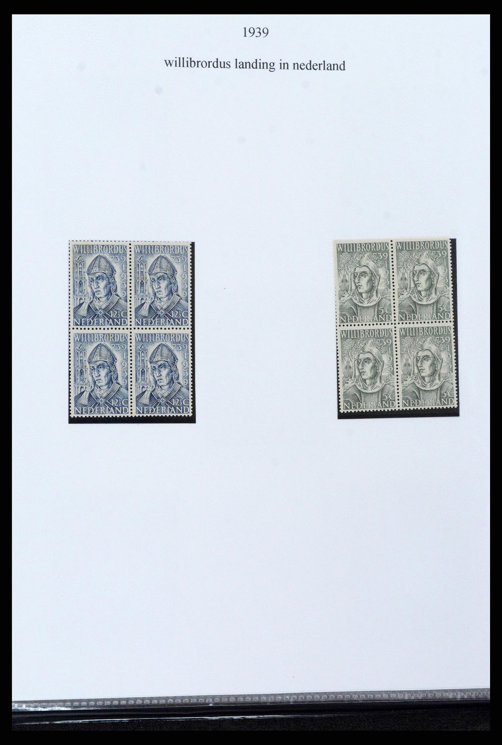 38454 0005 - Stamp collection 38454 Netherlands blocks of 4 1899-2001.