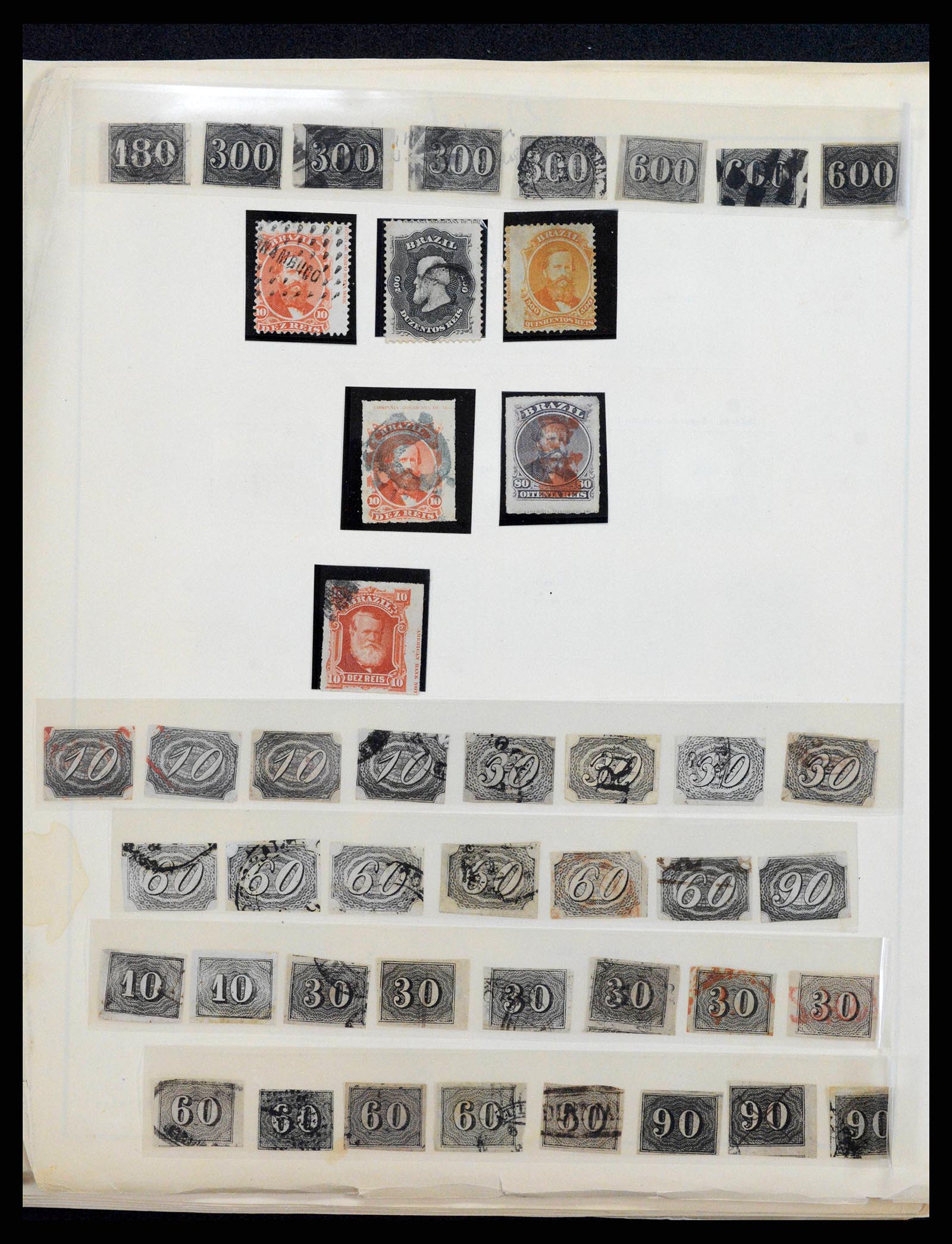 38455 0003 - Postzegelverzameling 38455 Brazilië 1843-1990.