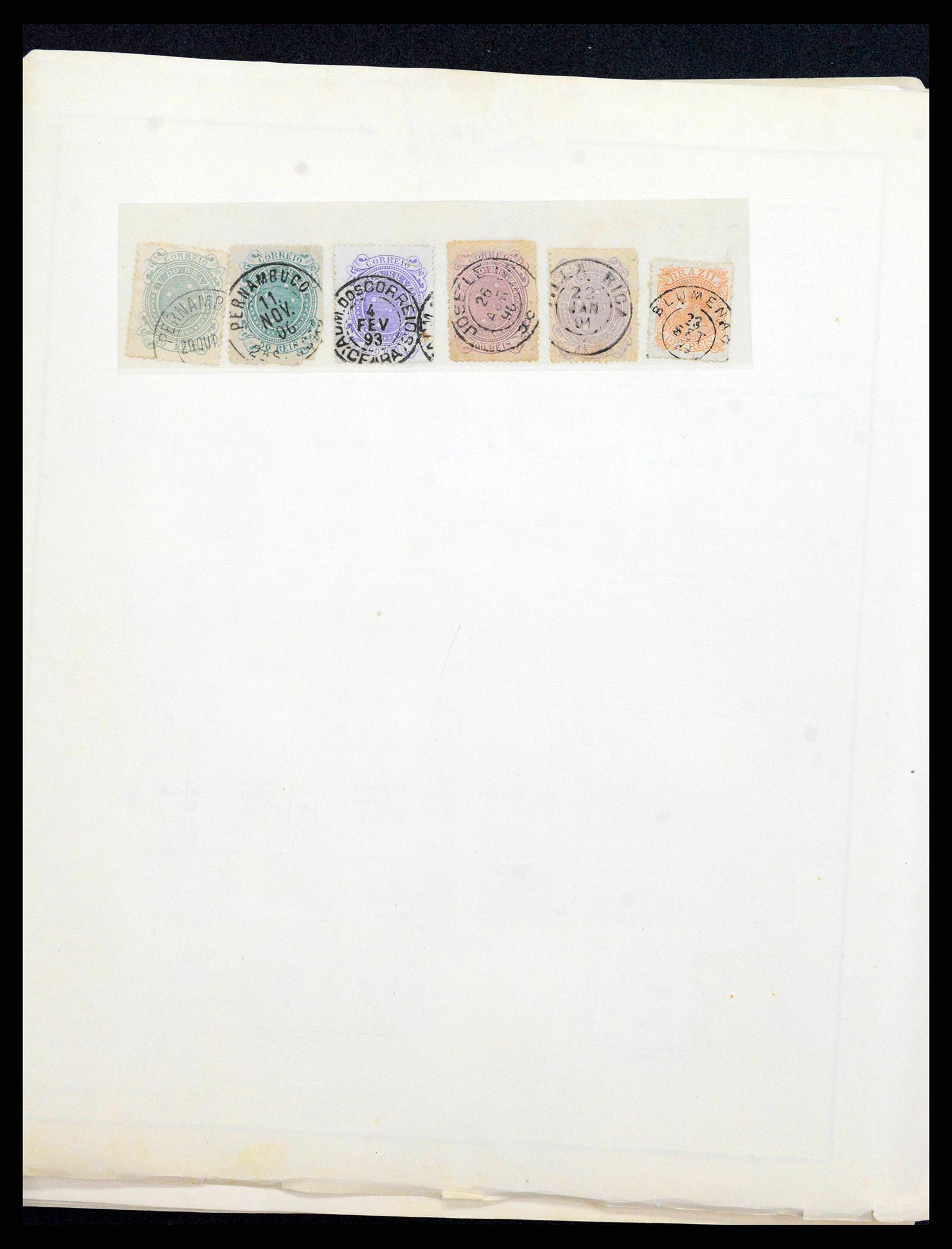 38455 0005 - Postzegelverzameling 38455 Brazilië 1843-1990.