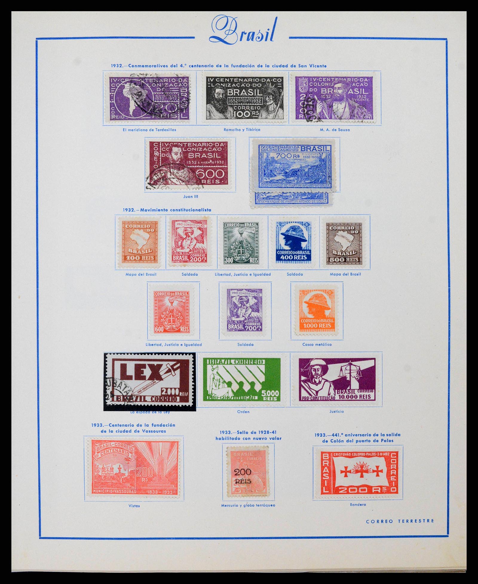 38455 0014 - Postzegelverzameling 38455 Brazilië 1843-1990.