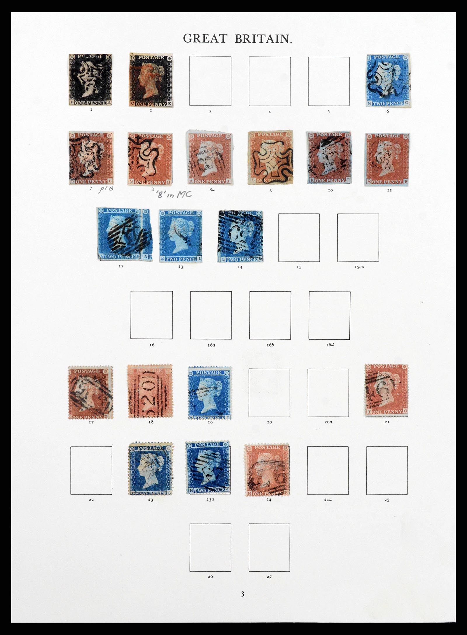 38460 0001 - Stamp collection 38460 Great Britain 1840-1992.