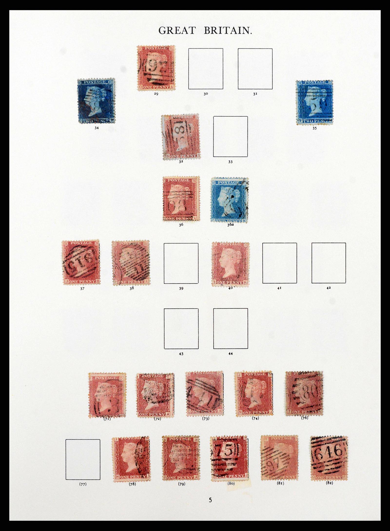 38460 0002 - Stamp collection 38460 Great Britain 1840-1992.