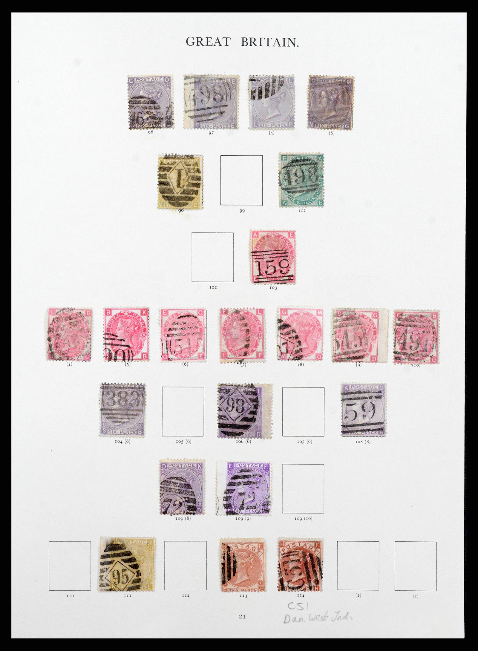 38460 0010 - Postzegelverzameling 38460 Engeland 1840-1992.